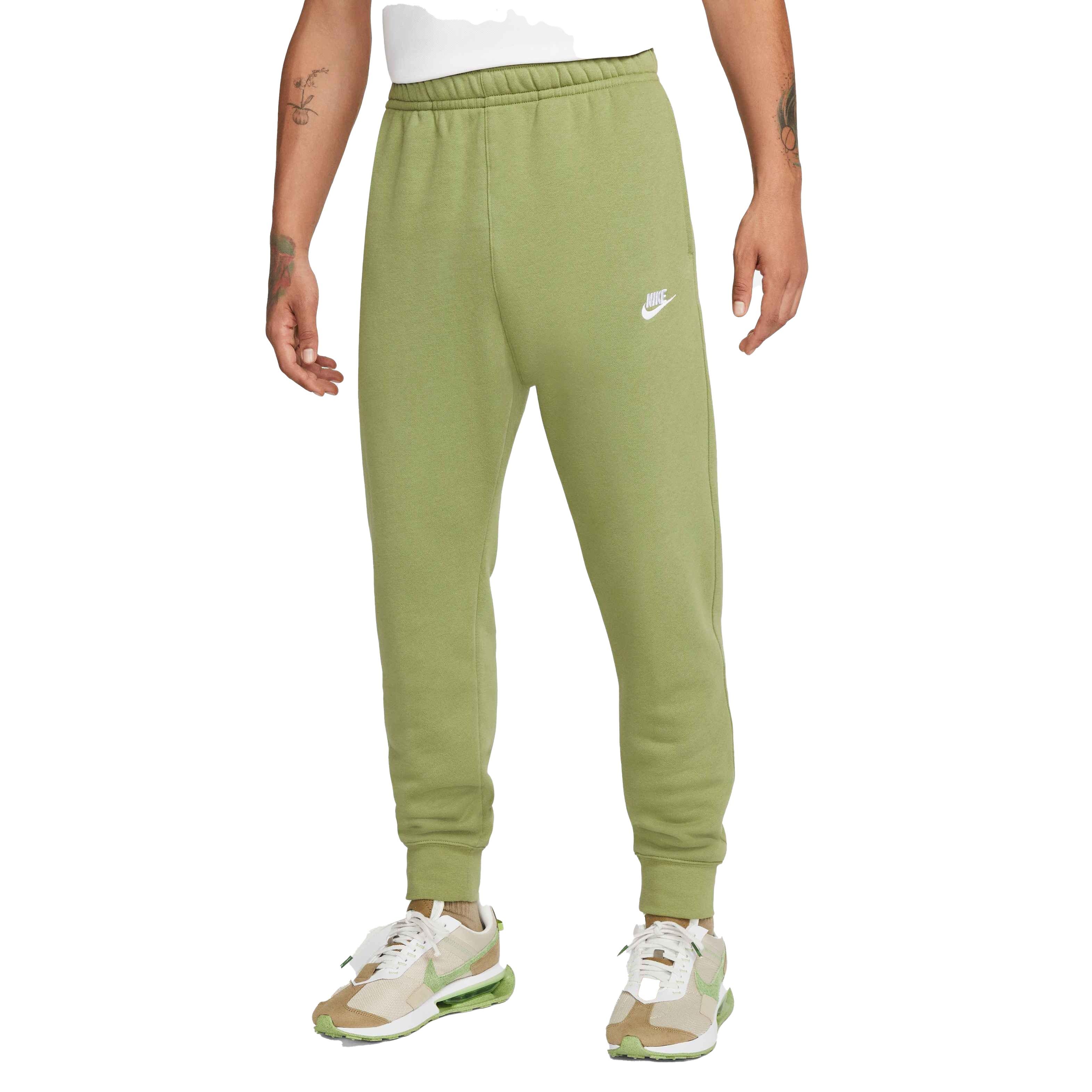 Nike Men's Sportswear Club Fleece Joggers - GREEN Thumbnail View 1