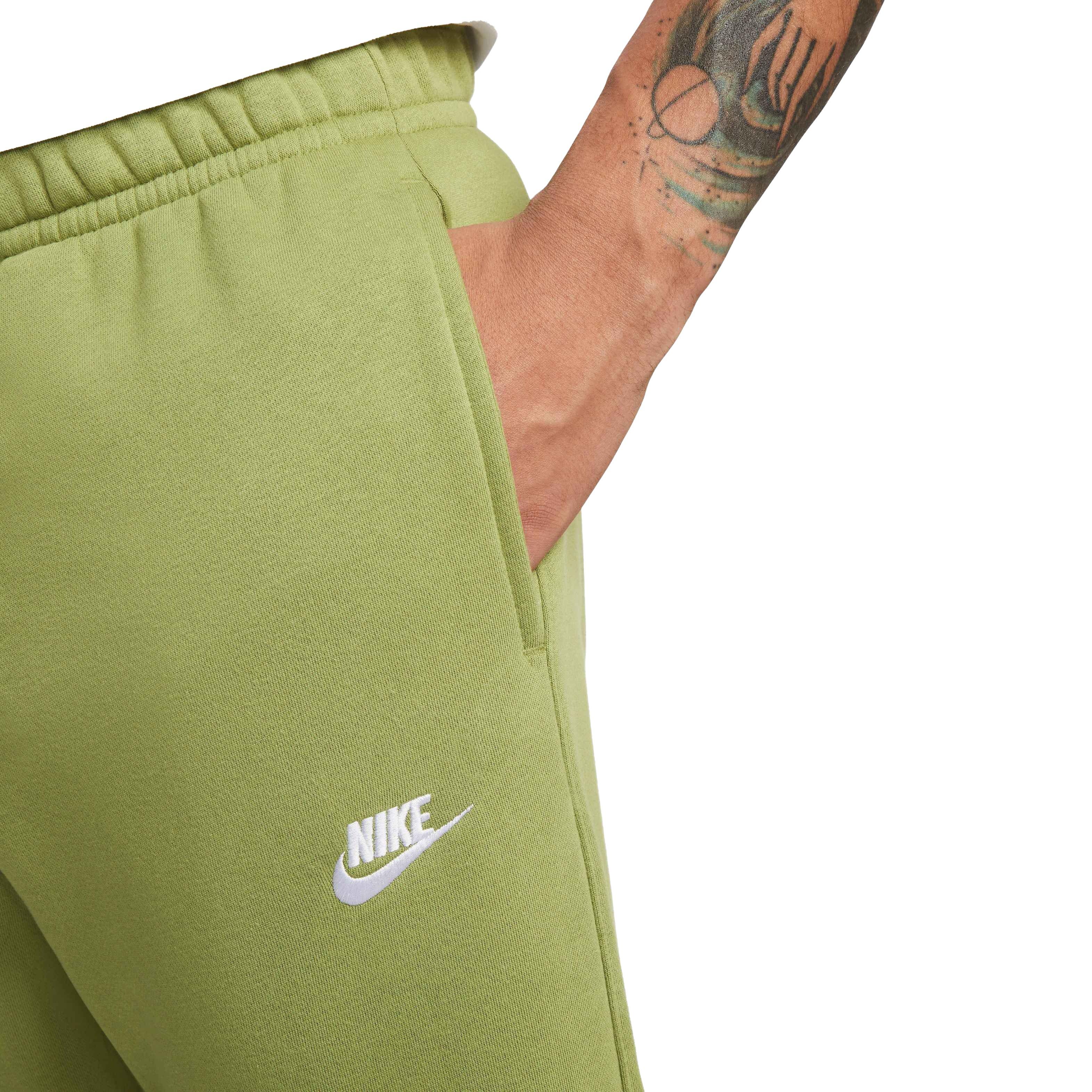 Nike Men's Sportswear Club Fleece Joggers - GREEN Thumbnail View 3