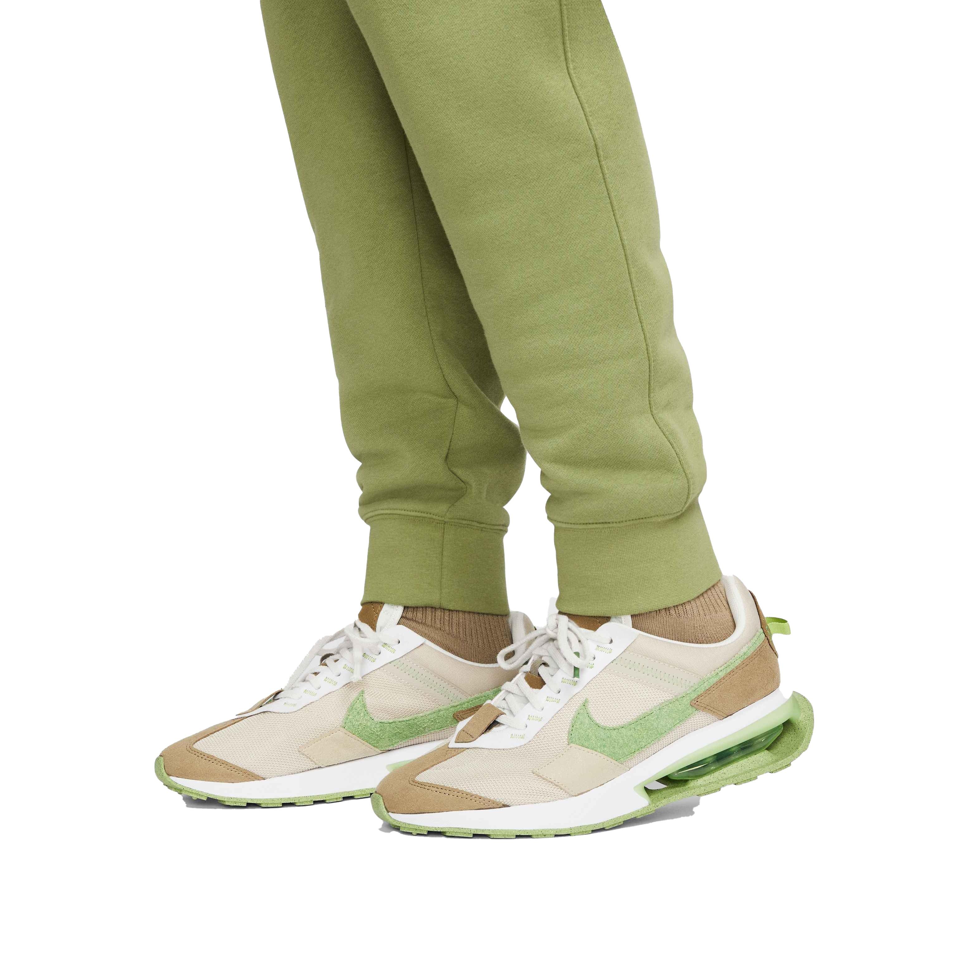 Nike Men's Sportswear Club Fleece Joggers - GREEN Thumbnail View 6