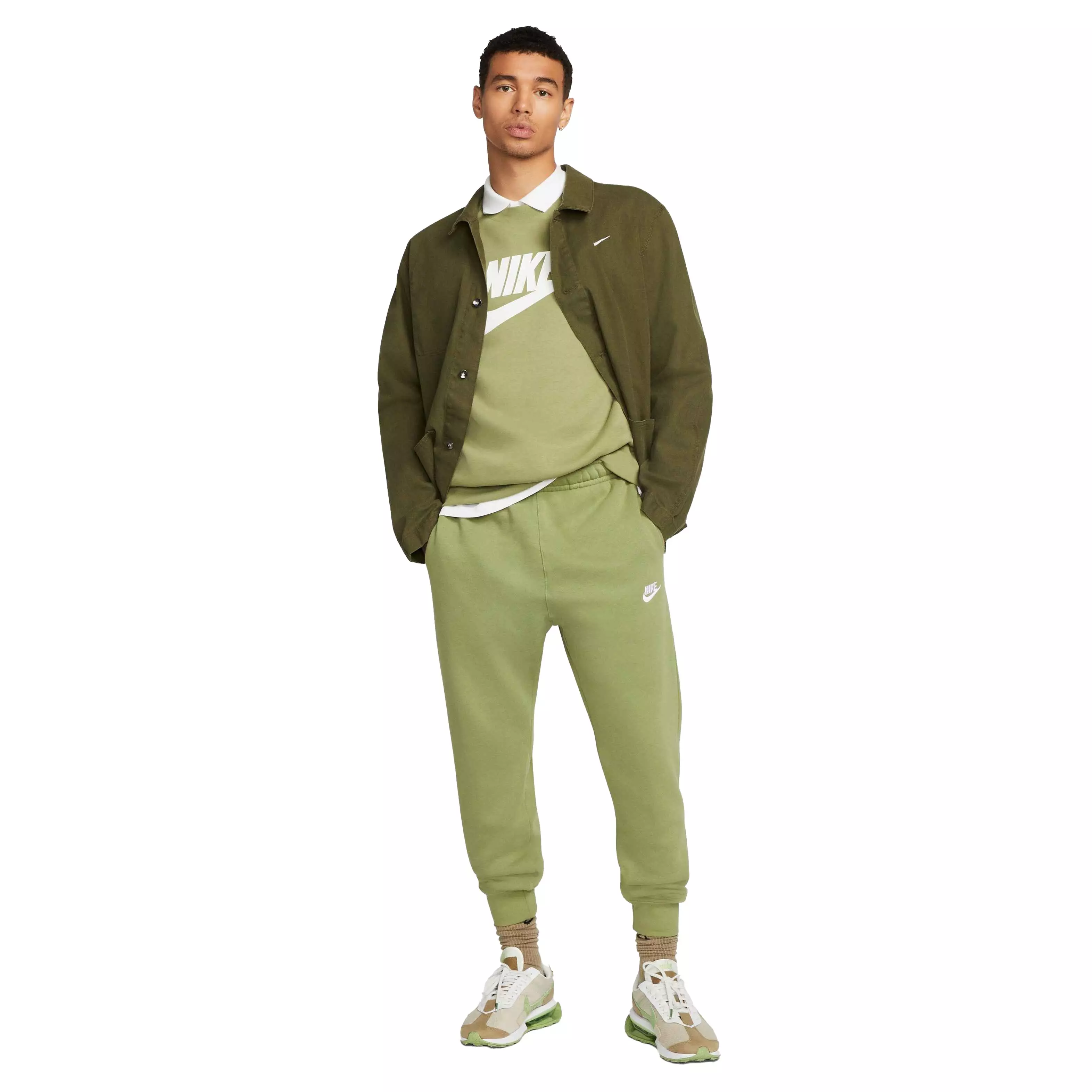 Nike Men's Sportswear Club Fleece Joggers - GREEN