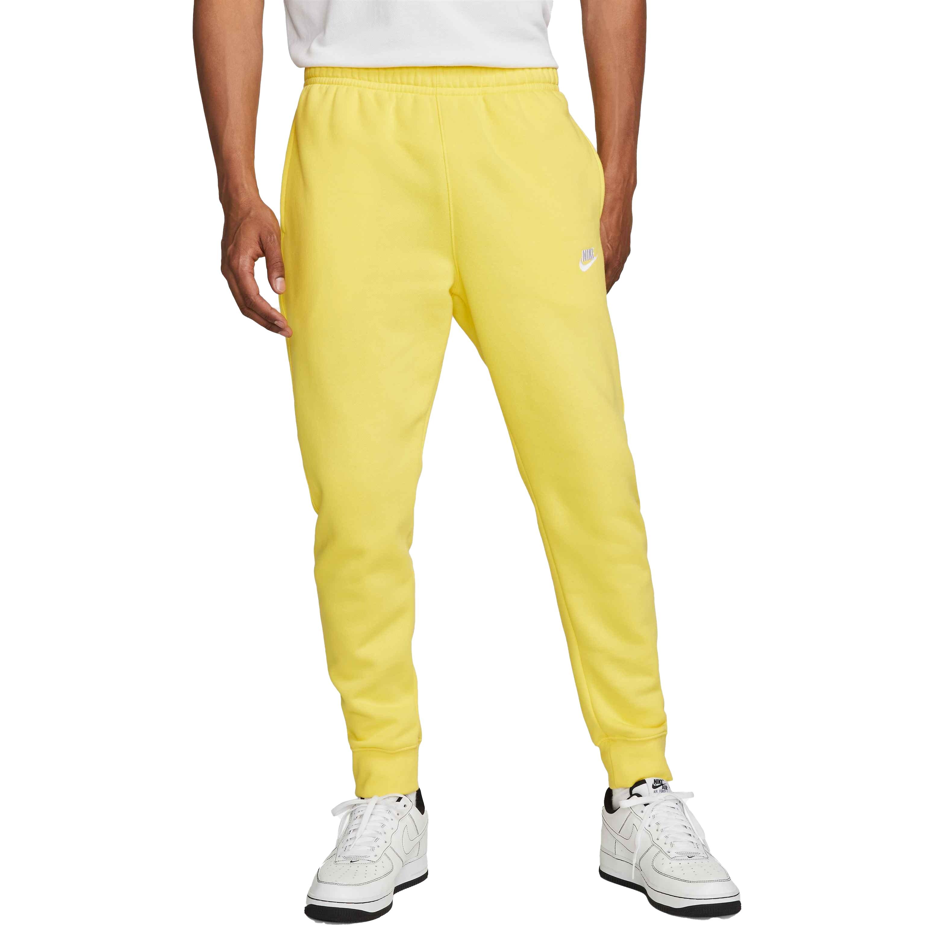 Nike Men's Sportswear Club Fleece Joggers - YELLOW Thumbnail View 1