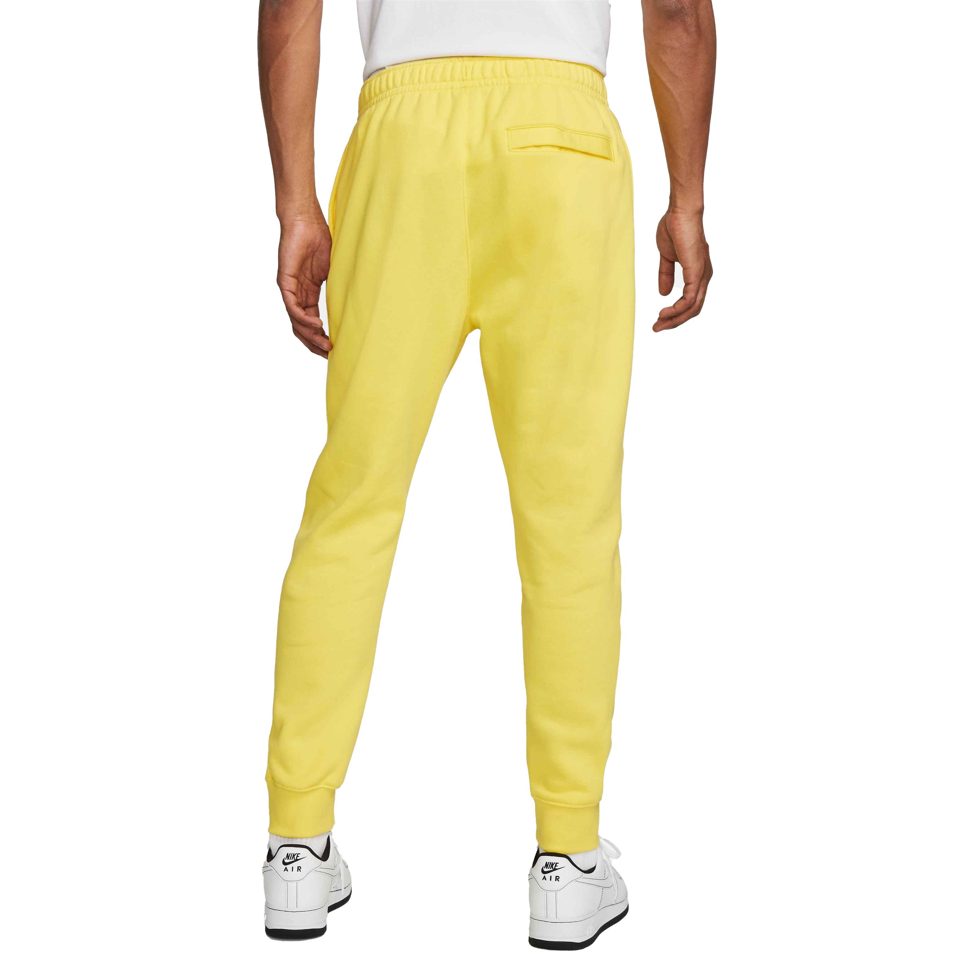 Nike Men's Sportswear Club Fleece Joggers - YELLOW Thumbnail View 2