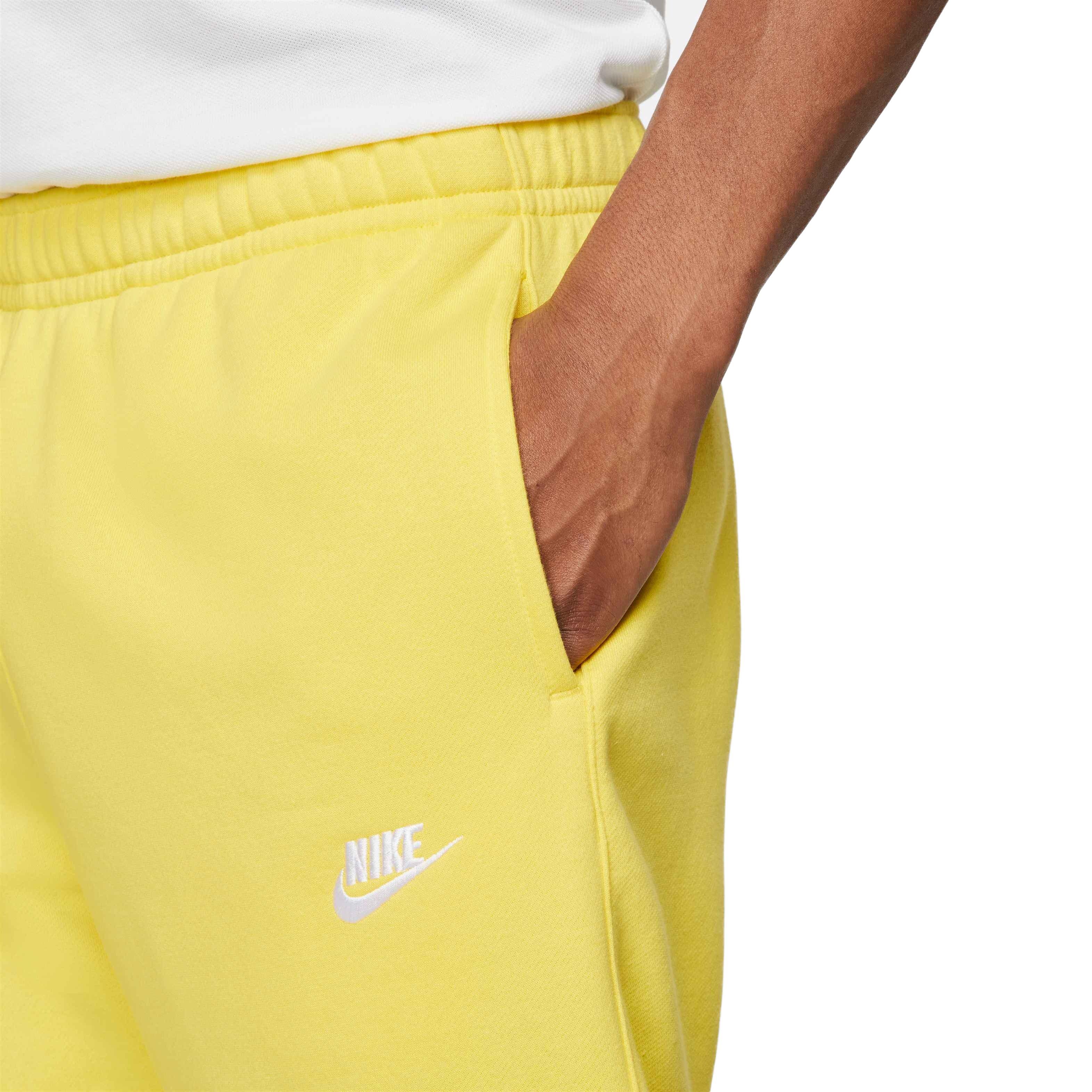 Nike Men's Sportswear Club Fleece Joggers - YELLOW Thumbnail View 3