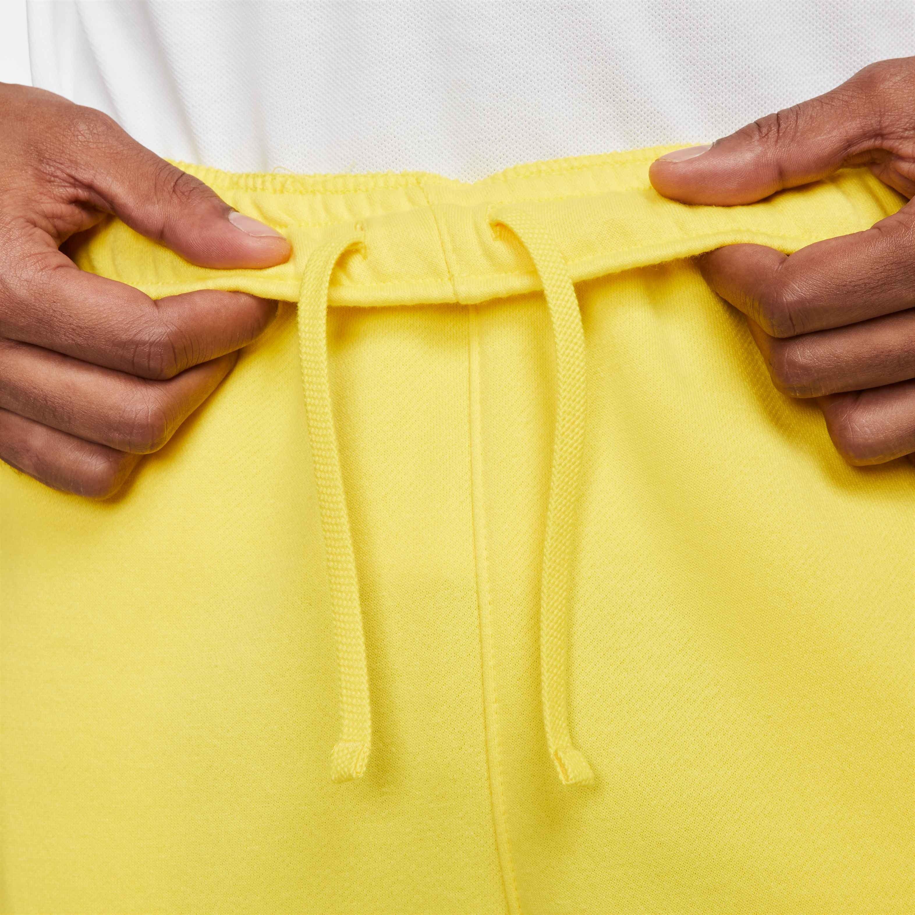 Nike Men's Sportswear Club Fleece Joggers - YELLOW Thumbnail View 4