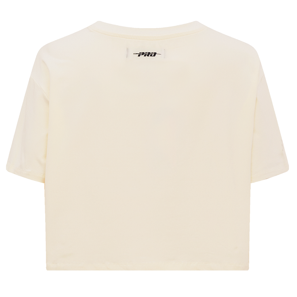 Pro Standard Women's Atlanta Braves Retro Classic Boxy Tee - Eggshell - EGGSHELL Thumbnail View 2