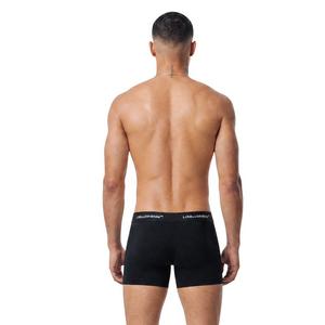 L/AB c/o Off-White Men's Horizontal Repeat 3" Trunk with Fly (3 Pack) - Black - BLACK