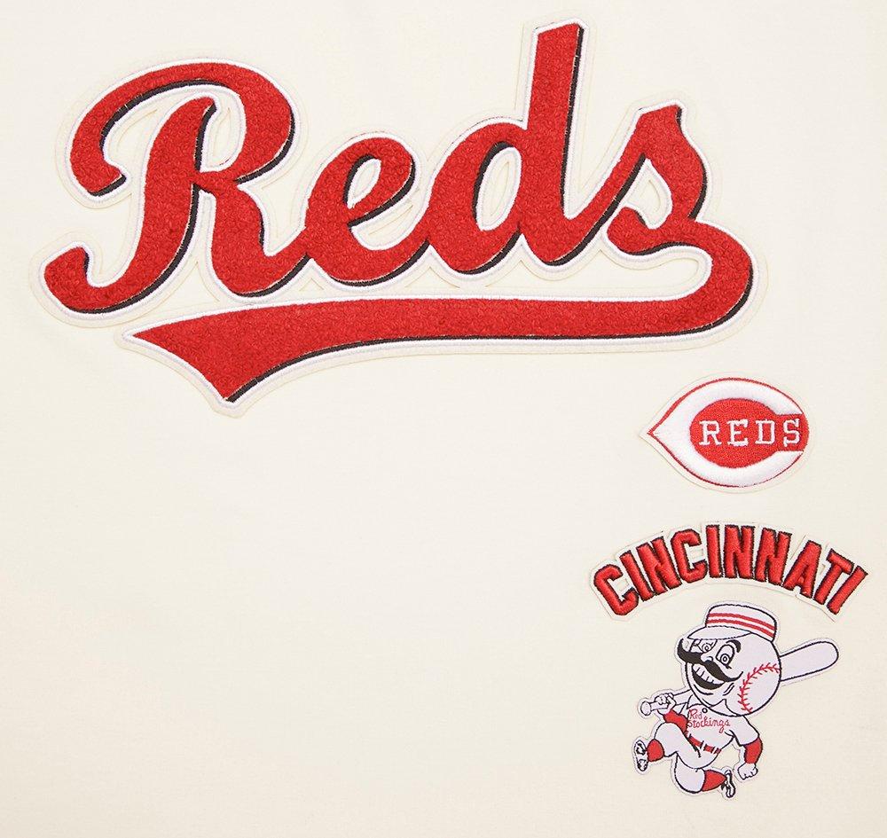 Pro Standard Women's Cincinnati Reds Retro Classic Boxy Tee - Eggshell - EGGSHELL Thumbnail View 5