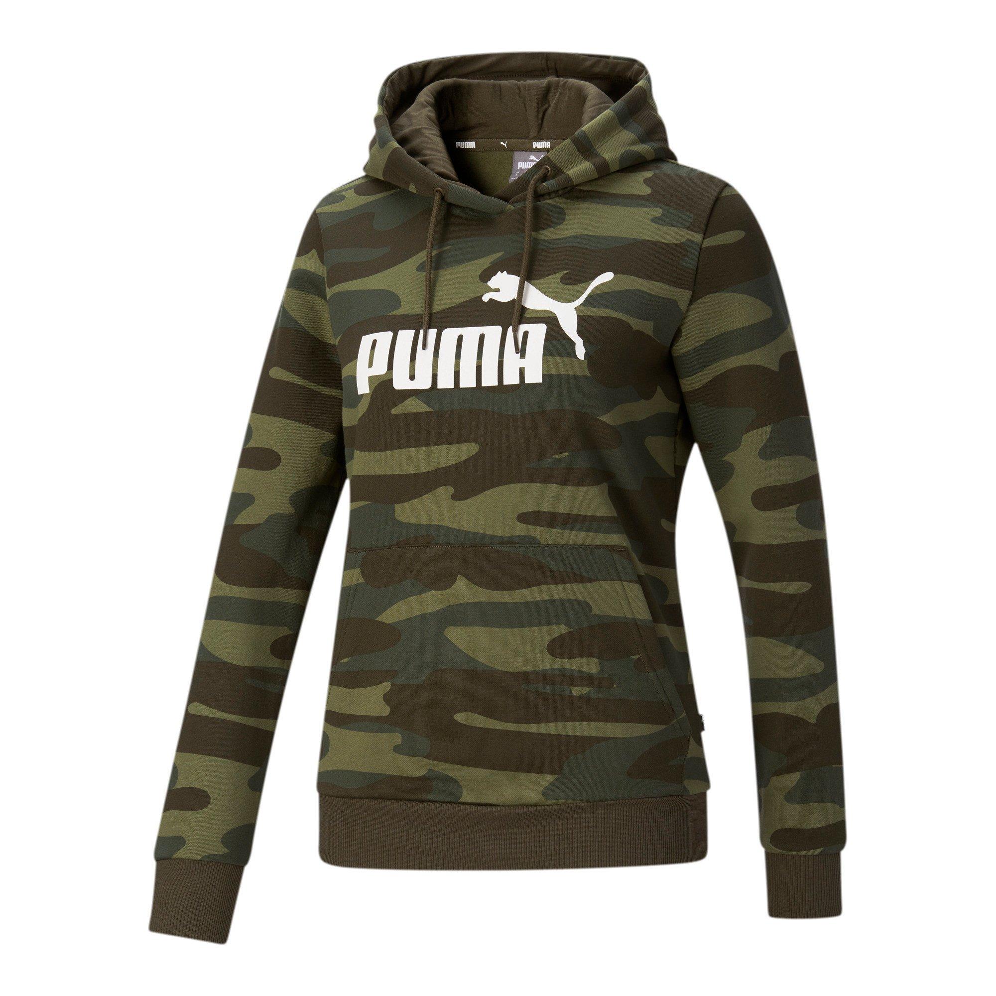 Men’s Puma E.V.O. Quilted Hoodie Vast Jacket Olive Green Camouflage Size S