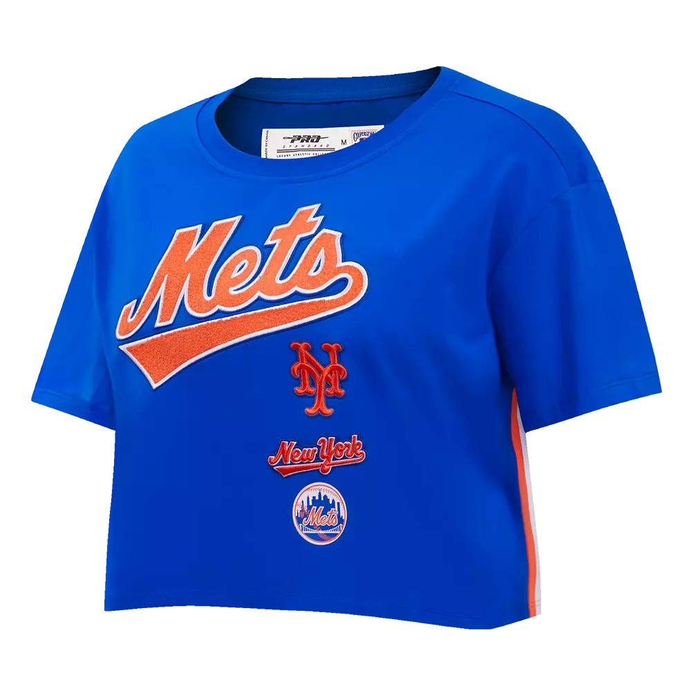 Pro Standard Women's New York Mets Retro Classic Boxy Tee - Royal - ROYAL