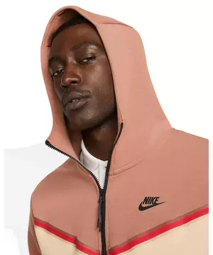 Nike Men's Sportswear Tech Fleece Tan Full-Zip Hoodie - Hibbett