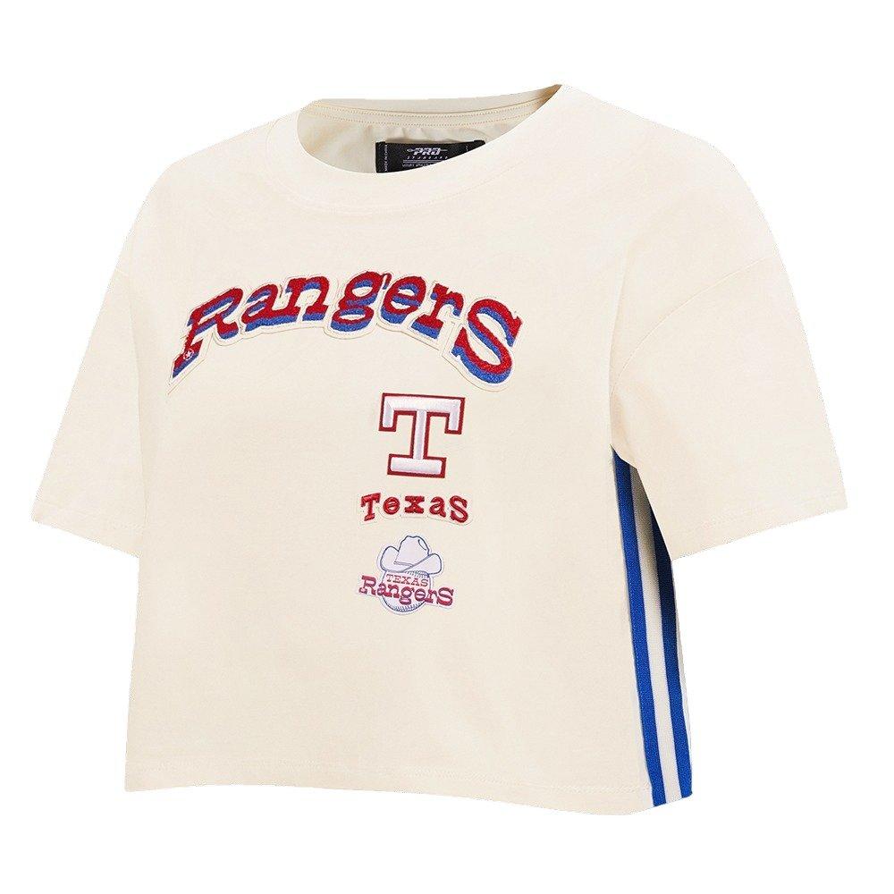 Pro Standard Women's Texas Rangers Retro Classic Boxy Tee - Eggshell - EGGSHELL Thumbnail View 3