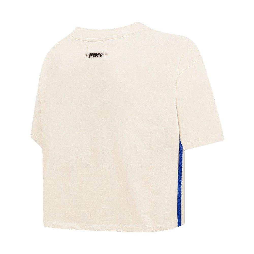 Pro Standard Women's Texas Rangers Retro Classic Boxy Tee - Eggshell - EGGSHELL Thumbnail View 4