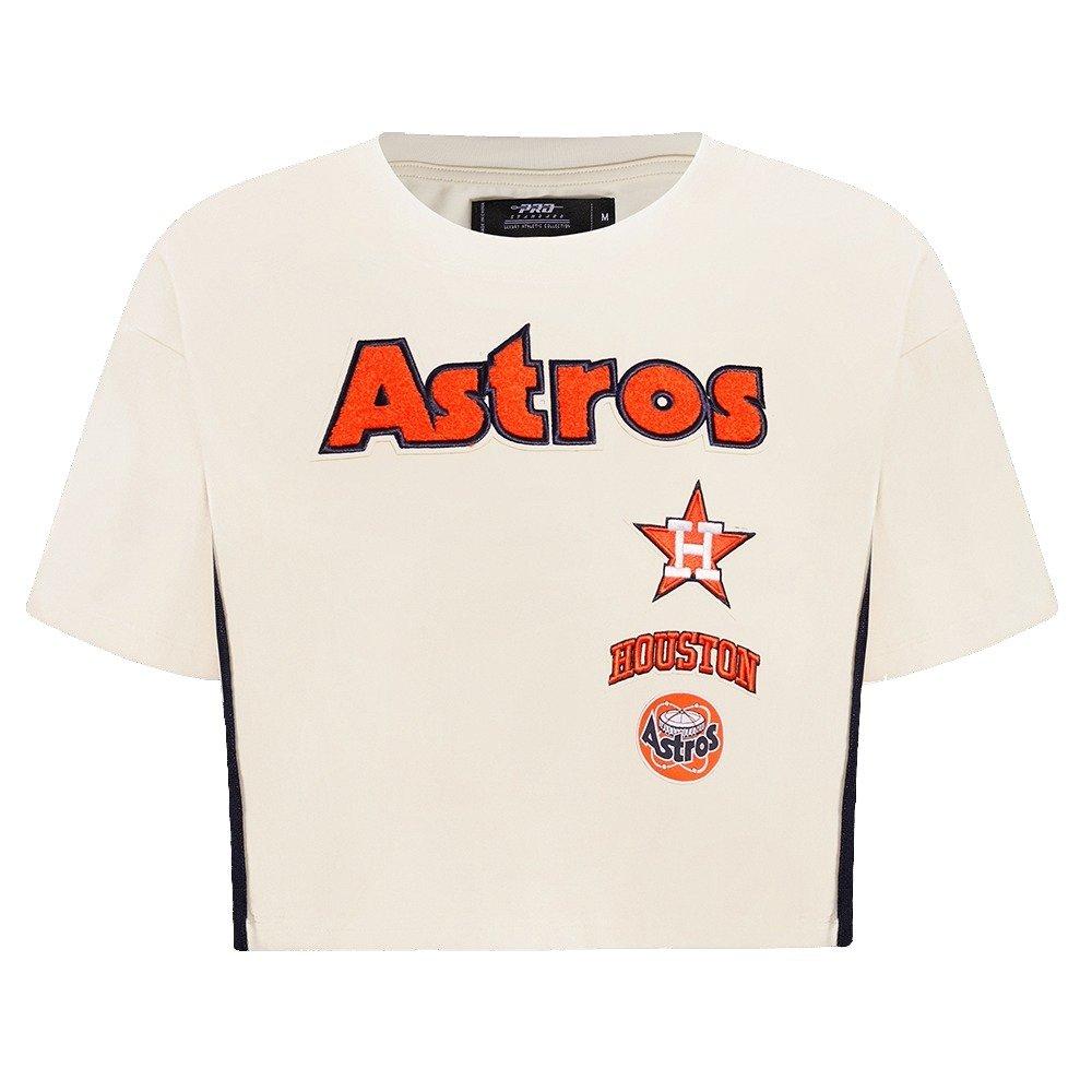 Pro Standard Women's Houston Astros Retro Classic Boxy Tee - Eggshell - EGGSHELL Thumbnail View 1