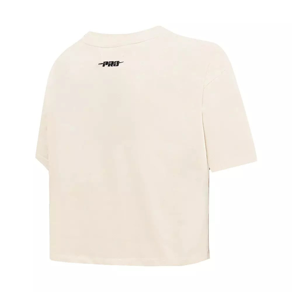 Pro Standard Women's Houston Astros Retro Classic Boxy Tee - Eggshell - EGGSHELL