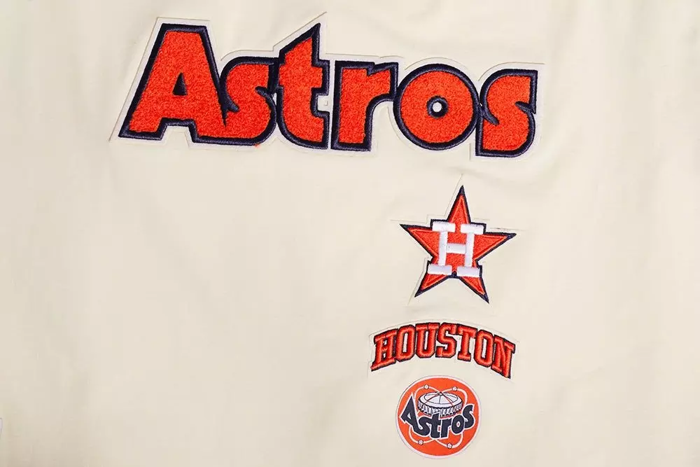 Pro Standard Women's Houston Astros Retro Classic Boxy Tee - Eggshell - EGGSHELL
