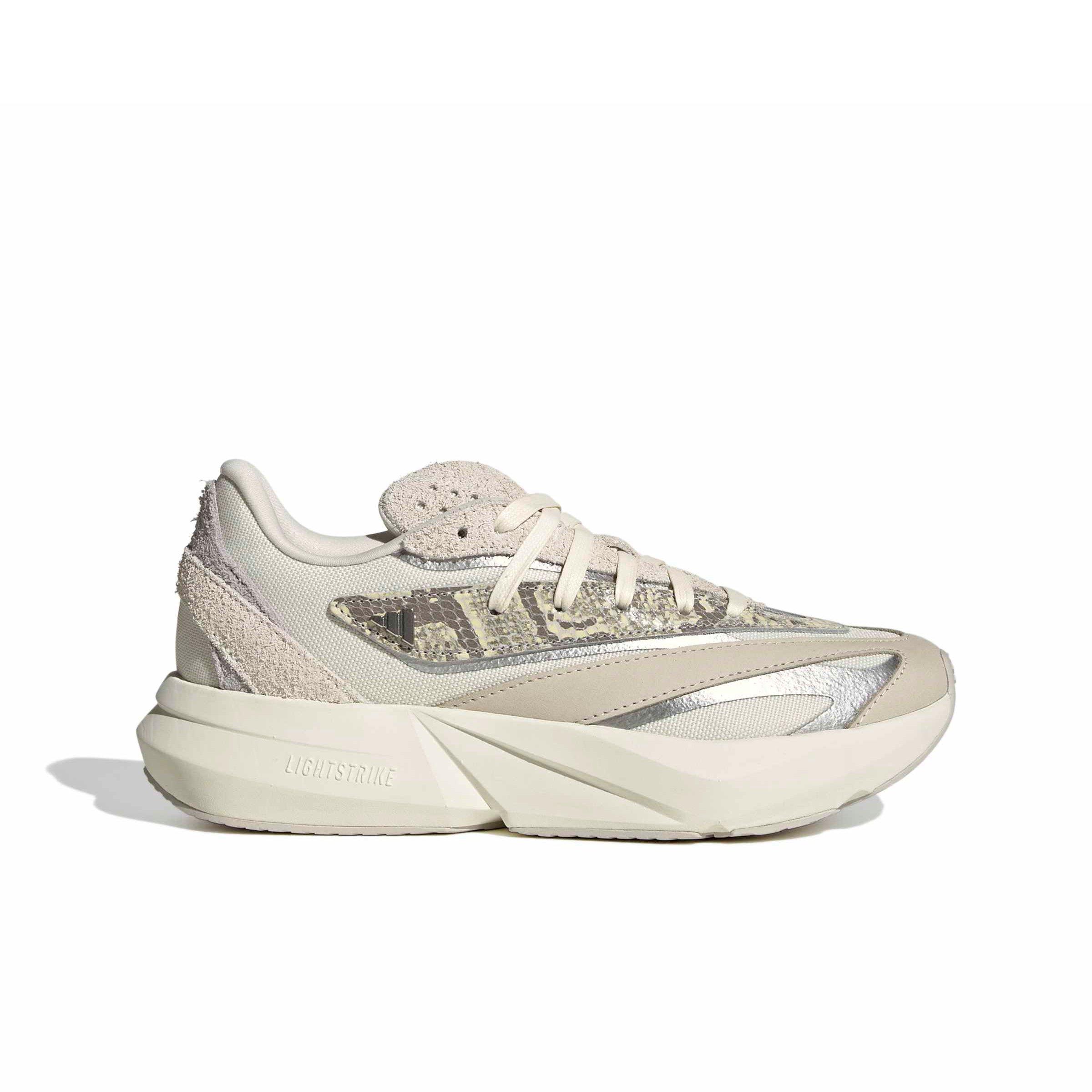 adidas Lightblaze "Off White/Silver Metallic/Grey One" Women's Running Shoe - OFF WHITE/SILVER/GREY Thumbnail View 1