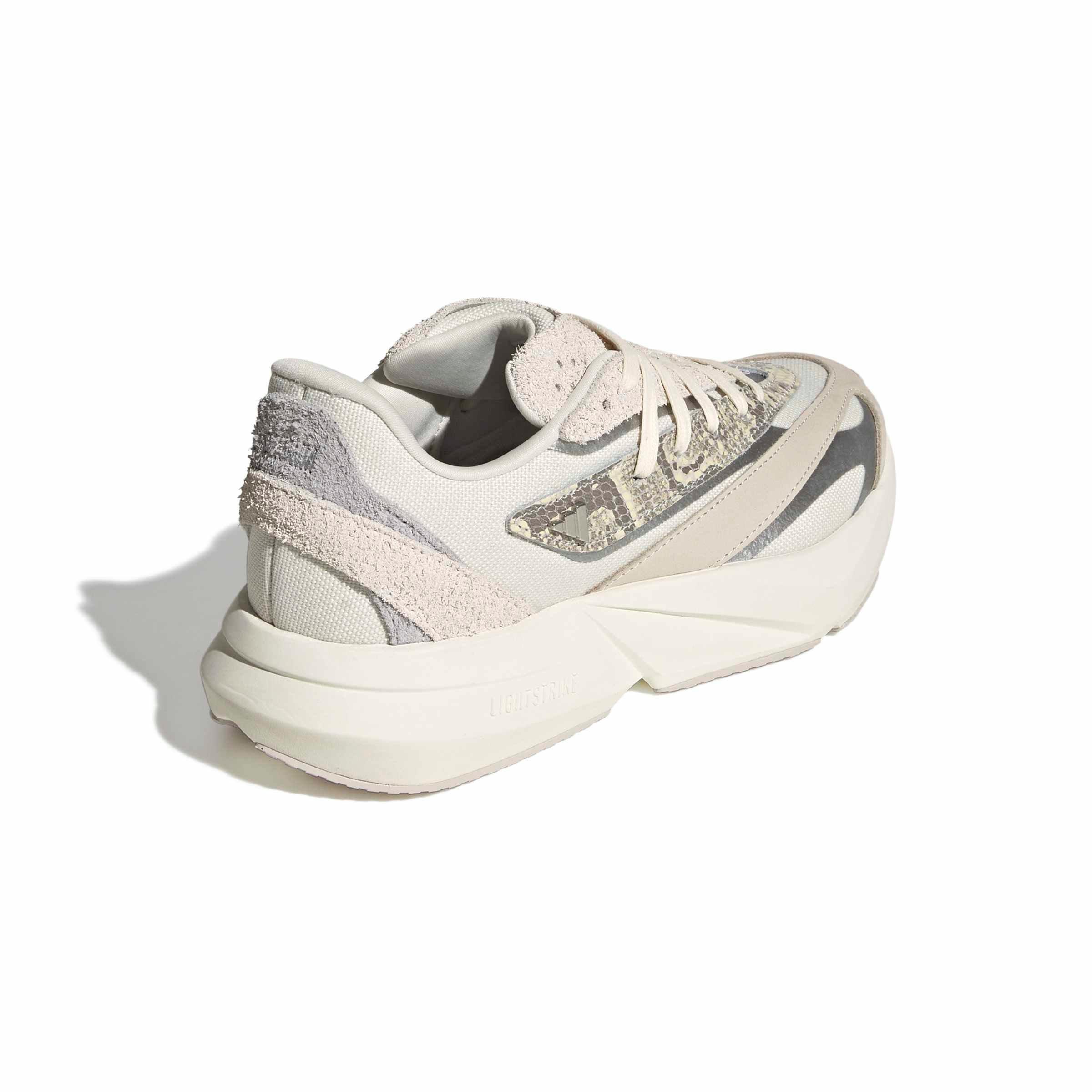 adidas Lightblaze "Off White/Silver Metallic/Grey One" Women's Running Shoe - OFF WHITE/SILVER/GREY Thumbnail View 4
