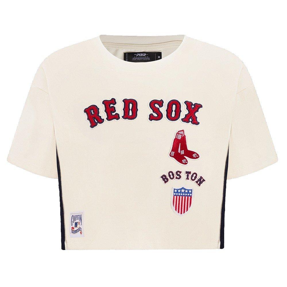 Pro Standard Women's Boston Red Sox Retro Classic Boxy Tee - Eggshell - EGGSHELL Thumbnail View 1