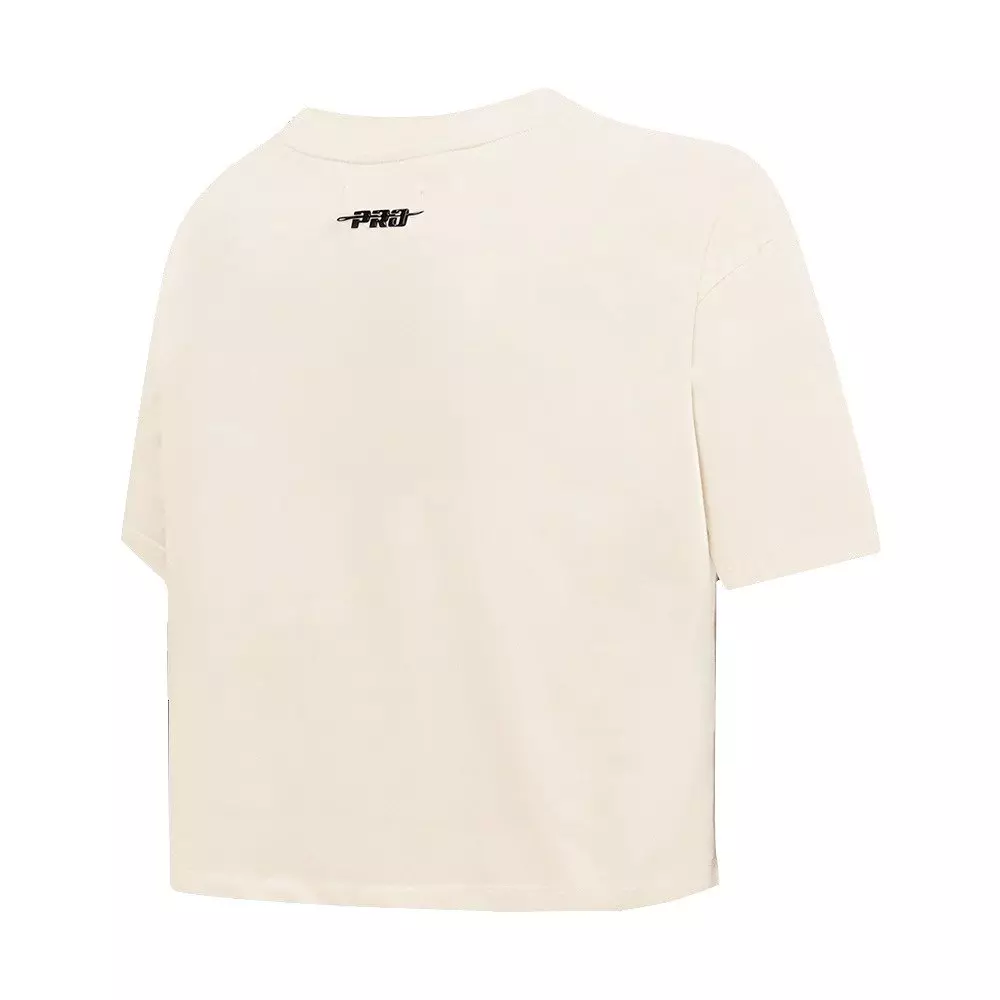 Pro Standard Women's Boston Red Sox Retro Classic Boxy Tee - Eggshell - EGGSHELL