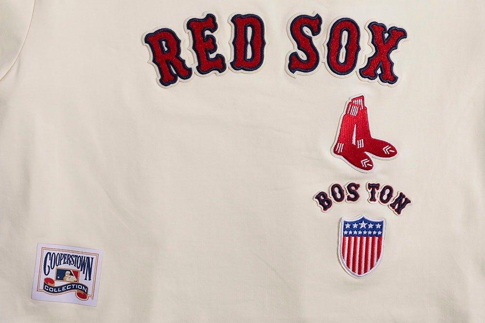 Pro Standard Women's Boston Red Sox Retro Classic Boxy Tee - Eggshell - EGGSHELL Thumbnail View 5