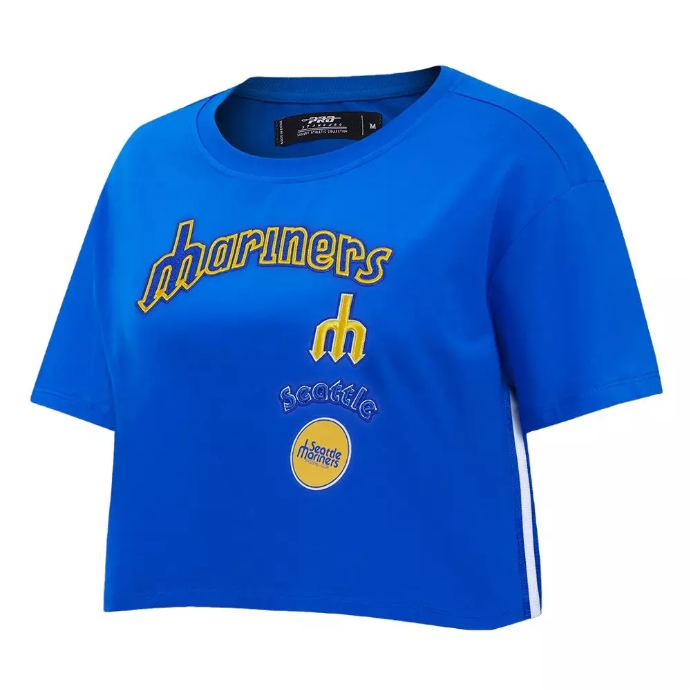 Pro Standard Women's Seattle Mariners Retro Classic Boxy Tee - Royal - ROYAL