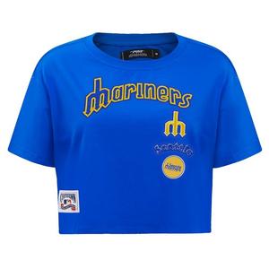 Pro Standard Women's Seattle Mariners Retro Classic Boxy Tee - Royal