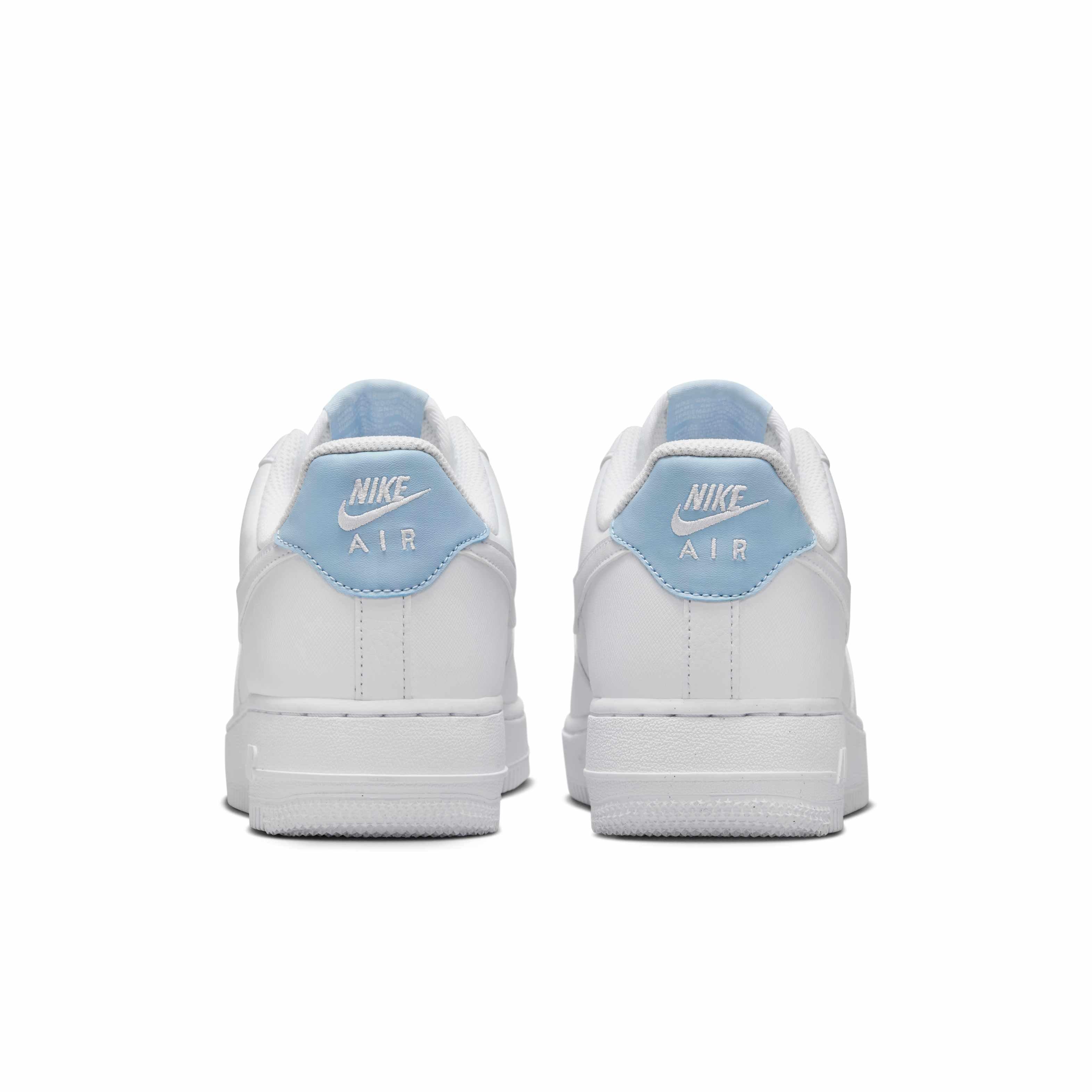 Nike Air Force 1 '07 "White/Light Armory Blue/White/White" Women's Shoe - WHITE/LT BLUE/WHITE/WHITE Thumbnail View 5
