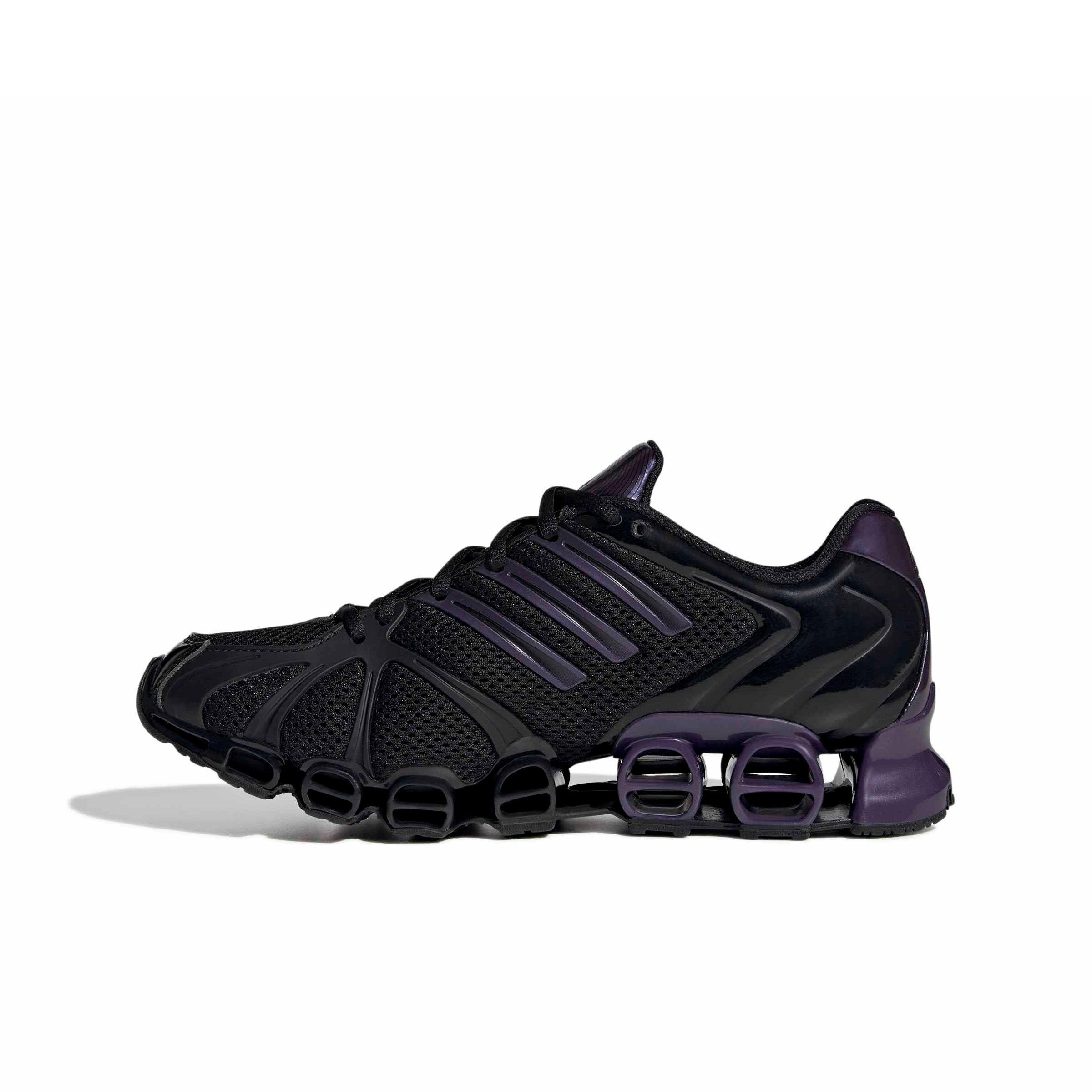 adidas Originals Mega Ghostride "Core Black/Purple Night Metallic/Core Black" Women's Shoe - BLACK/PURPLE/BLACK Thumbnail View 2