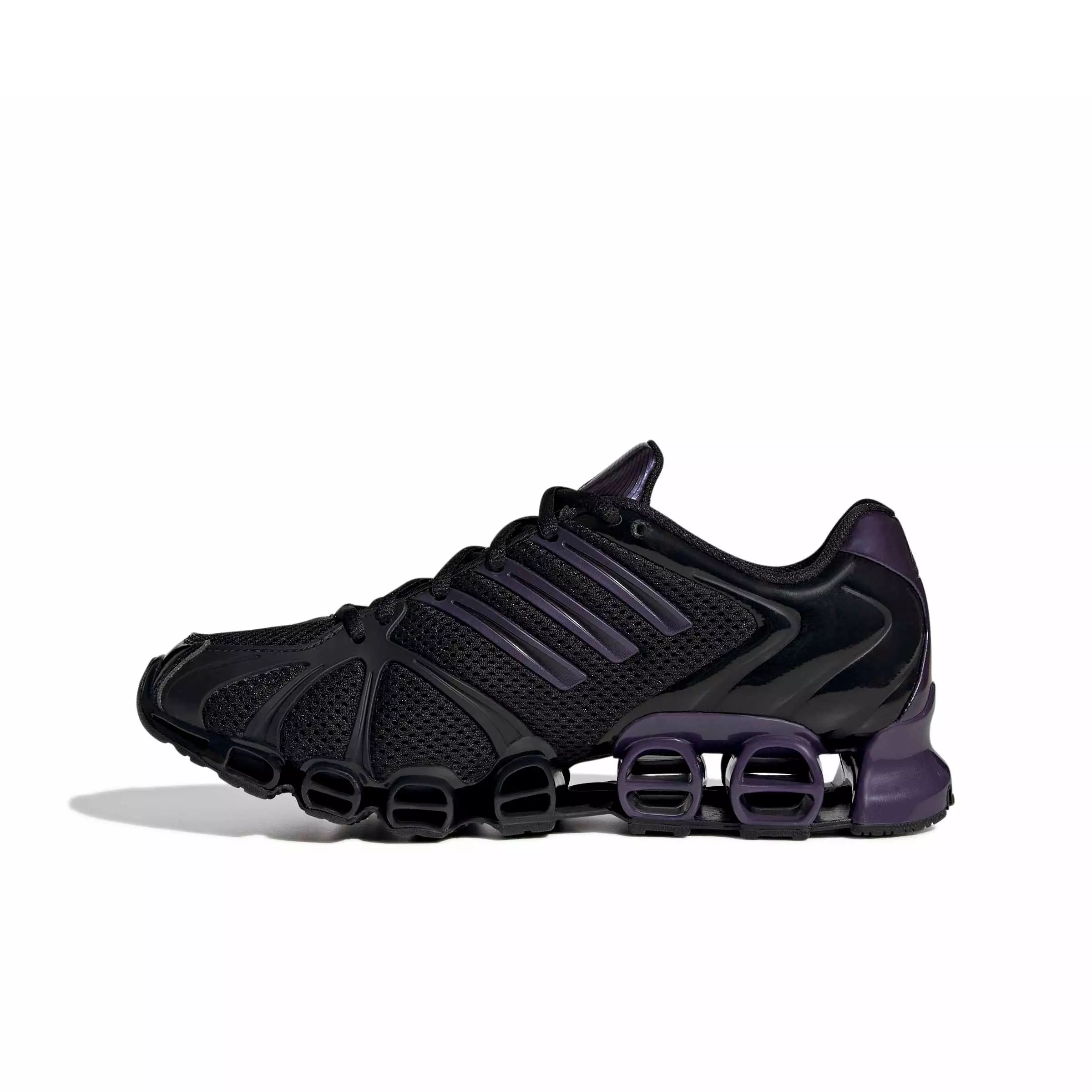 adidas Originals Mega Ghostride "Core Black/Purple Night Metallic/Core Black" Women's Shoe - BLACK/PURPLE/BLACK