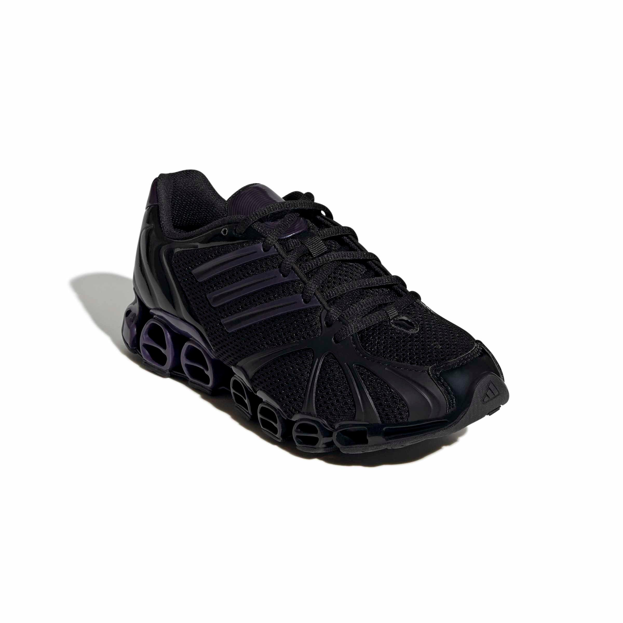 adidas Originals Mega Ghostride "Core Black/Purple Night Metallic/Core Black" Women's Shoe - BLACK/PURPLE/BLACK Thumbnail View 3
