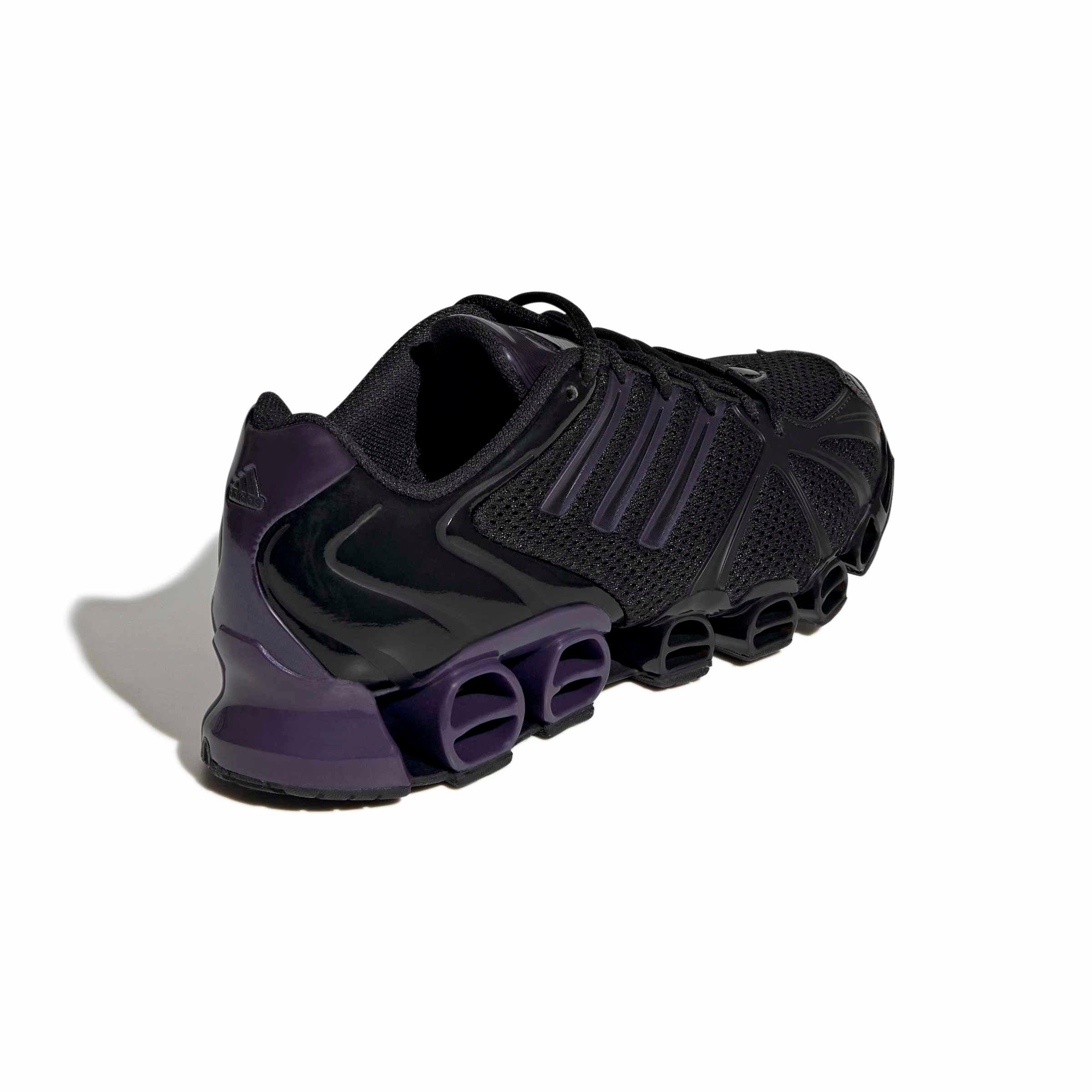 adidas Originals Mega Ghostride "Core Black/Purple Night Metallic/Core Black" Women's Shoe - BLACK/PURPLE/BLACK Thumbnail View 4