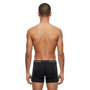 L/AB c/o Off-White Men's Horizontal Repeat 6" Boxer Brief With Fly (3 Pack) - Black - BLACK