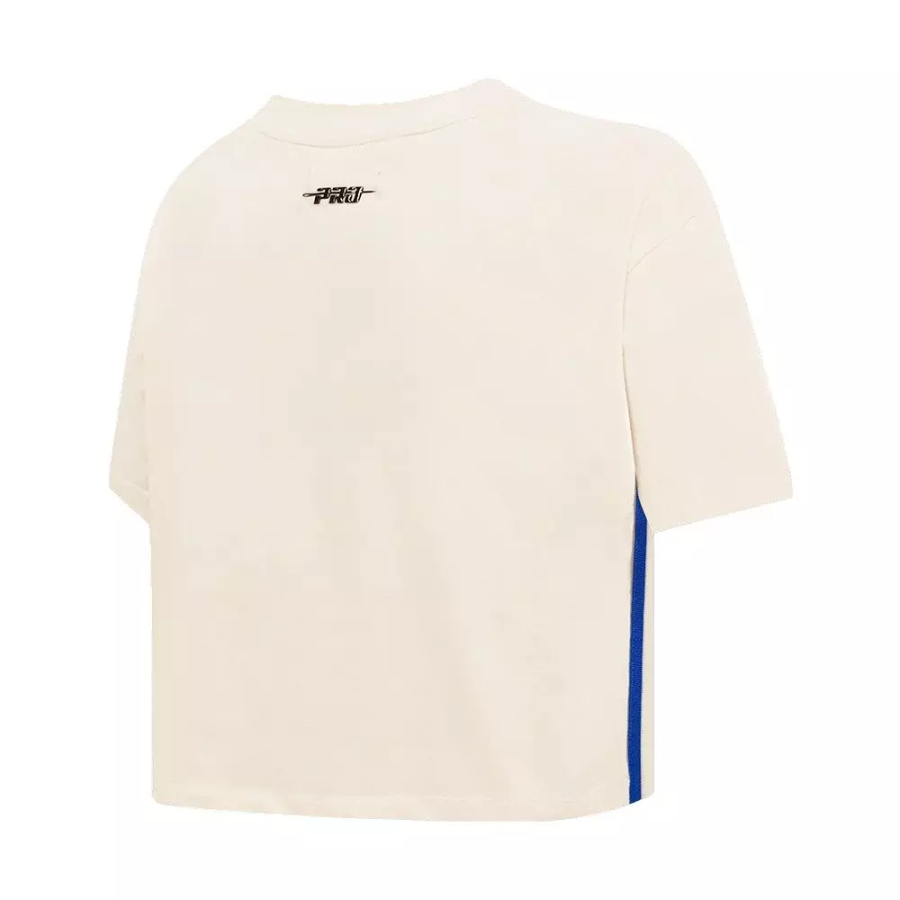 Pro Standard Women's Milwaukee Brewers Retro Classic Boxy Tee - Eggshell - EGGSHELL