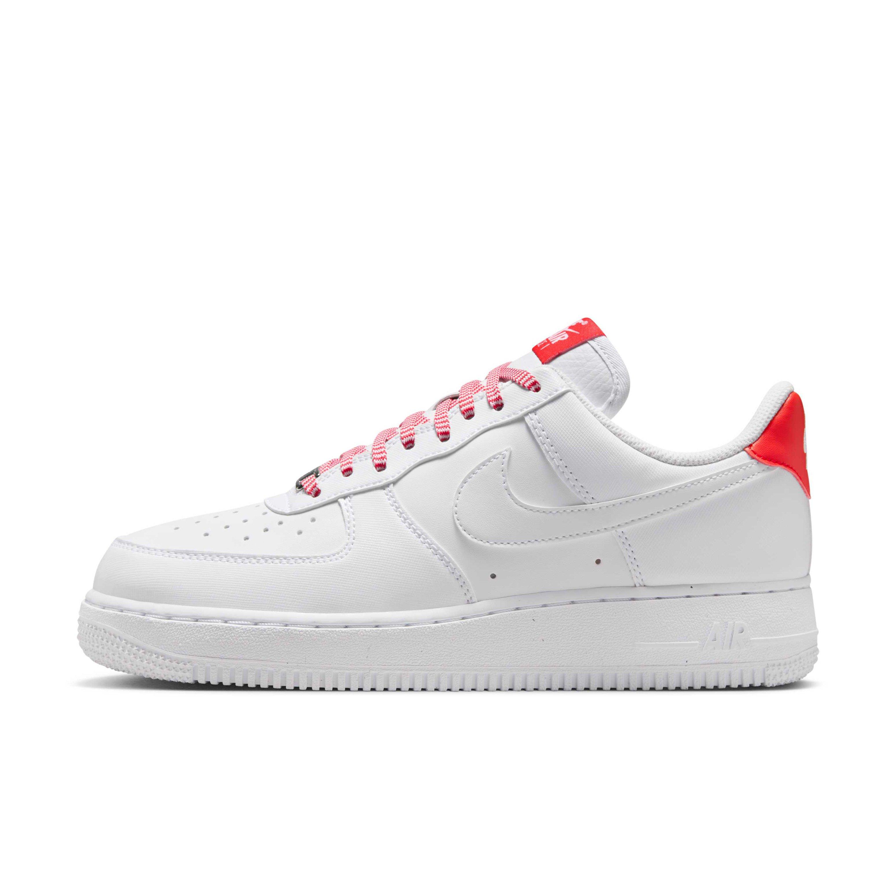 Nike Air Force 1 '07 "White/Pink Foam/Metallic Silver/Light Crimson" Women's Shoe - WHITE/PINK/SILVER/CRIMSON Thumbnail View 2