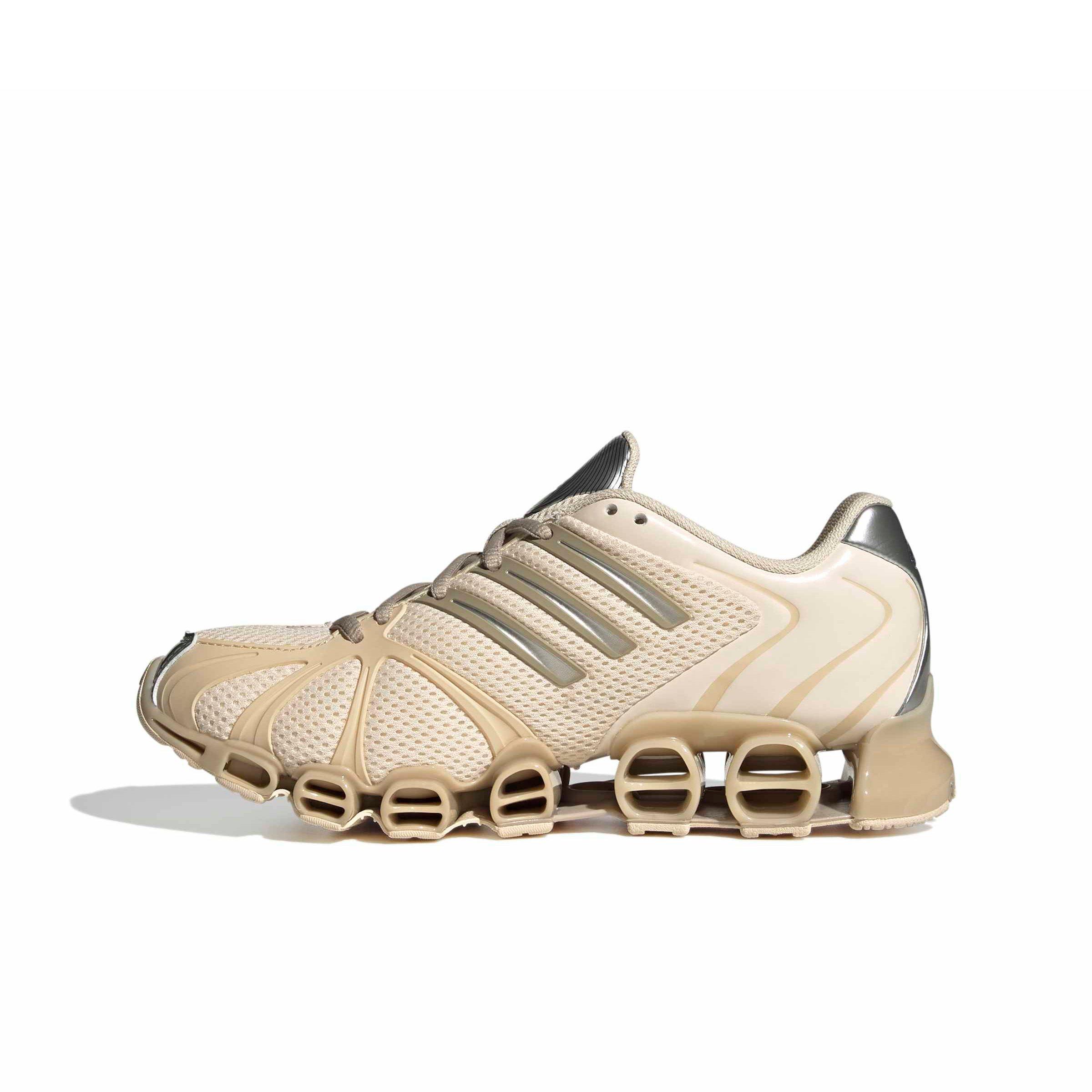 adidas Originals Mega Ghostride "Wonder White/Wonder Beige/Silver Metallic" Women's Shoe - WHITE/BEIGE/SILVER Thumbnail View 2