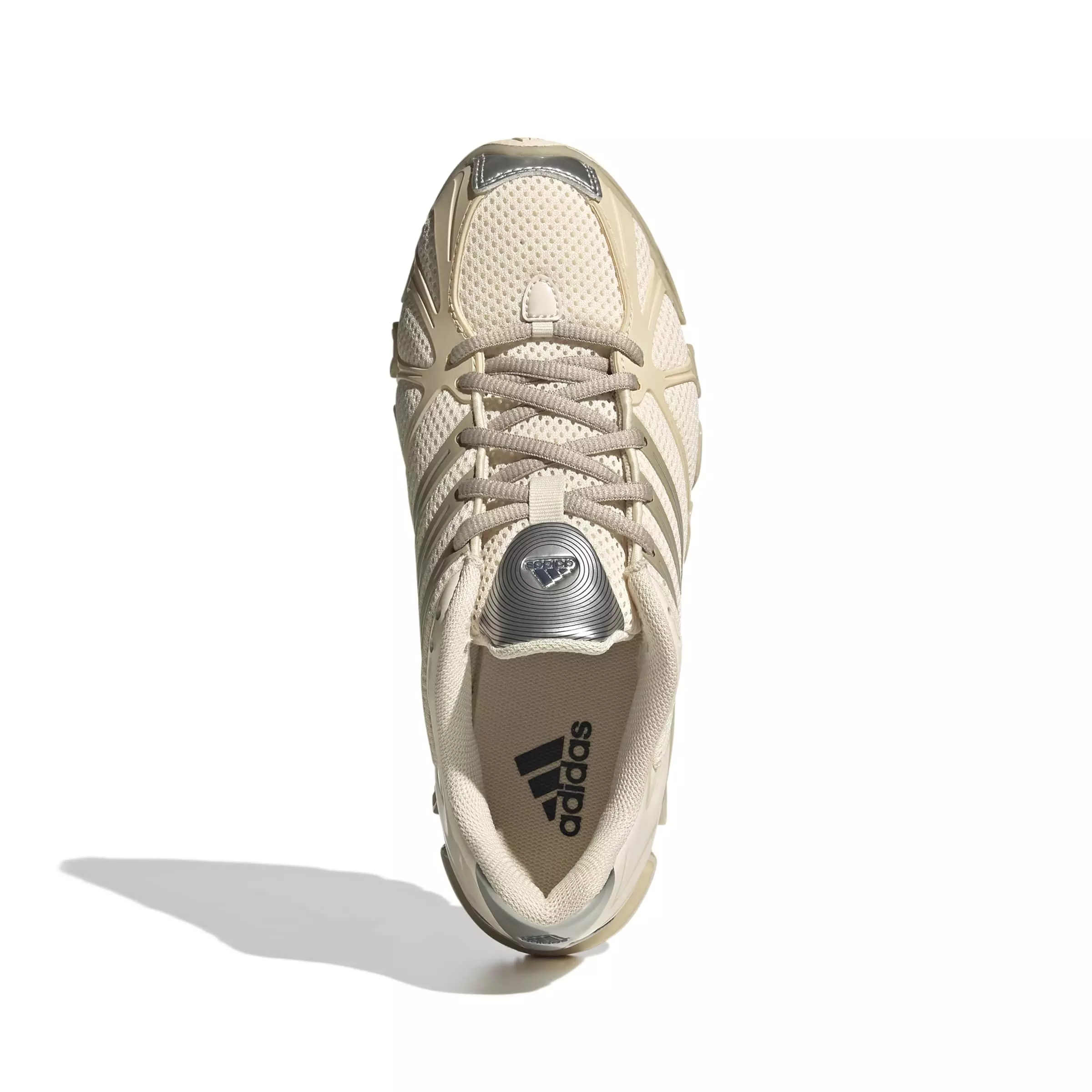 adidas Originals Mega Ghostride "Wonder White/Wonder Beige/Silver Metallic" Women's Shoe - WHITE/BEIGE/SILVER