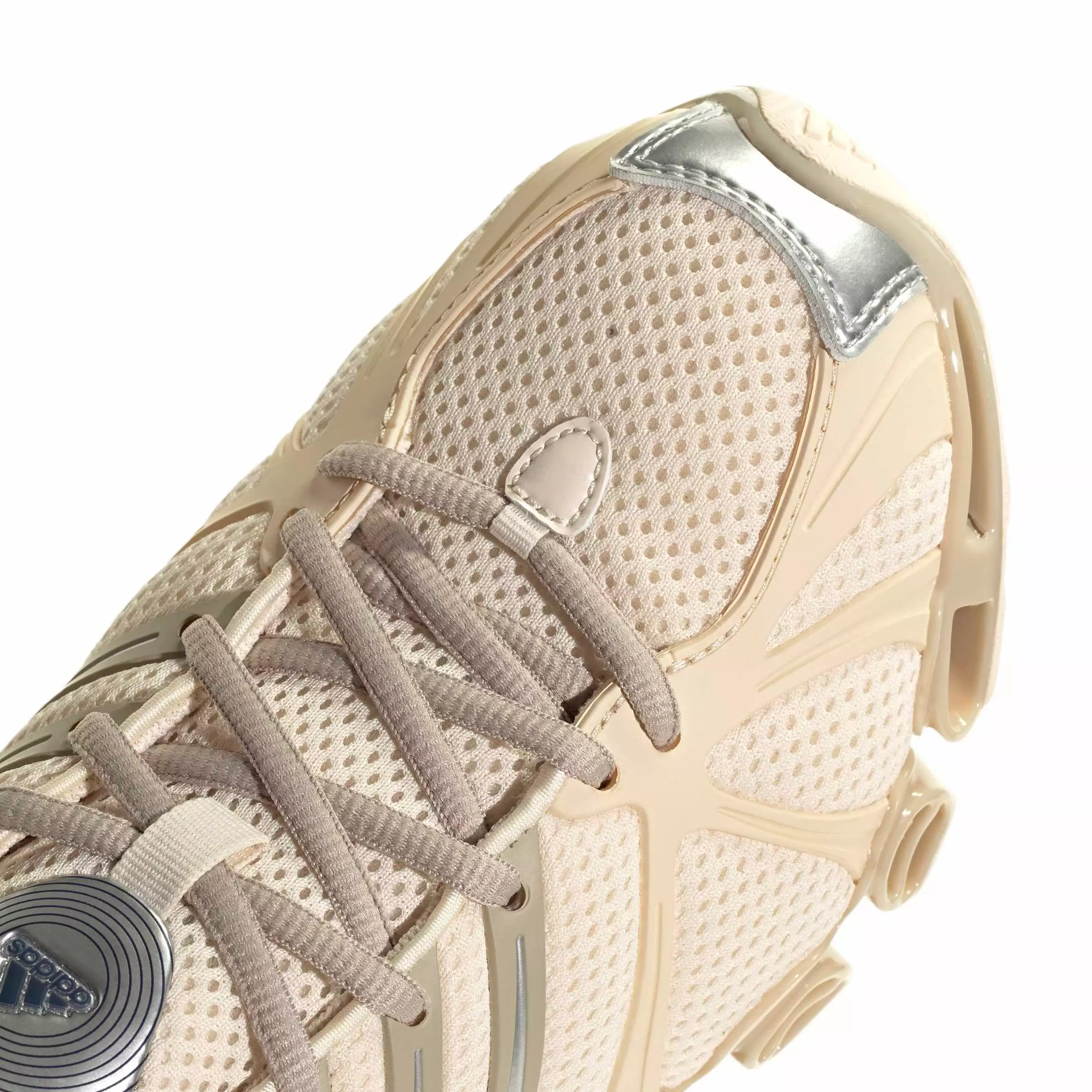 adidas Originals Mega Ghostride "Wonder White/Wonder Beige/Silver Metallic" Women's Shoe - WHITE/BEIGE/SILVER