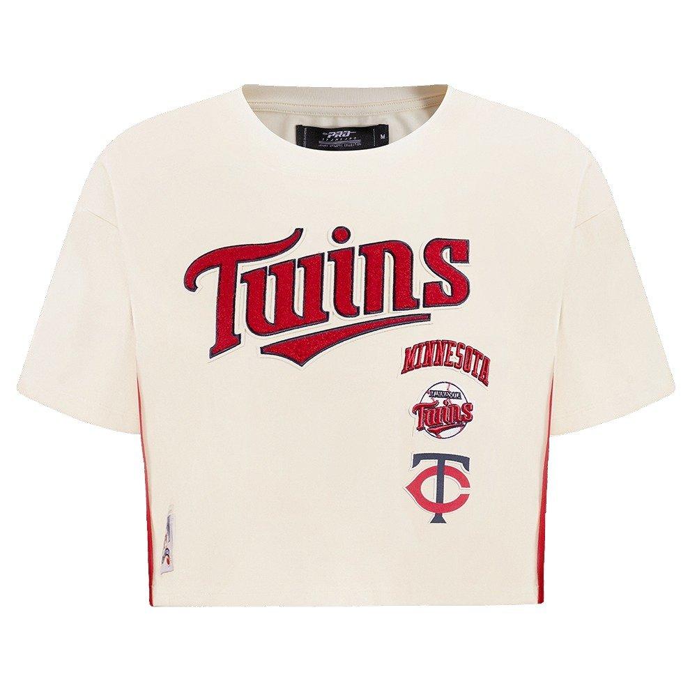 Pro Standard Women's Minnesota Twins Retro Classic Boxy Tee - Eggshell - EGGSHELL Thumbnail View 1