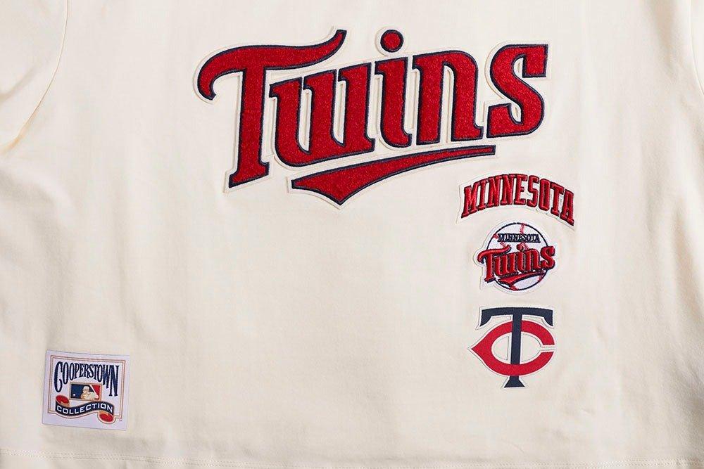 Pro Standard Women's Minnesota Twins Retro Classic Boxy Tee - Eggshell - EGGSHELL Thumbnail View 5