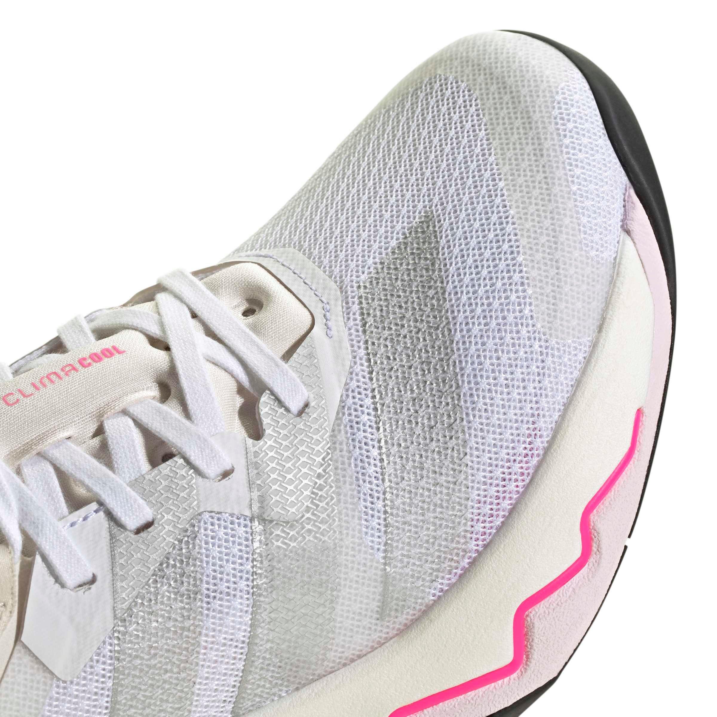 adidas Rapidmove Pro "Ftwr White/Silver Metallic/Lucid Pink" Women's Training Shoe - WHITE/SILVER/PINK Thumbnail View 7