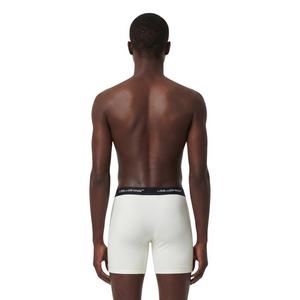L/AB c/o Off-White Men's Horizontal Repeat 6" Boxer Brief With Fly (3 Pack) - Marshmallow/Birch/Grey - MARSHMALLOW/BIRCH/GREY