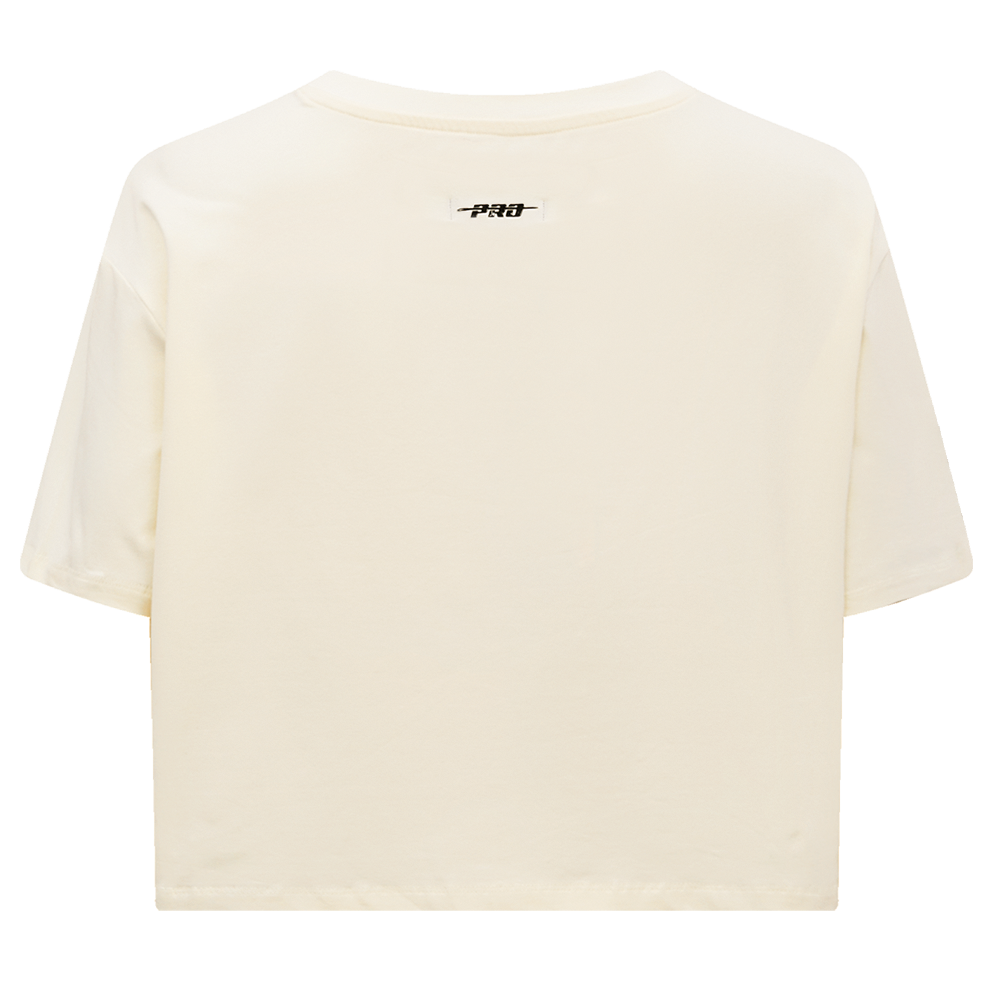 Pro Standard Women's Cleveland Guardians Retro Classic Boxy Tee - Eggshell - EGGSHELL Thumbnail View 2