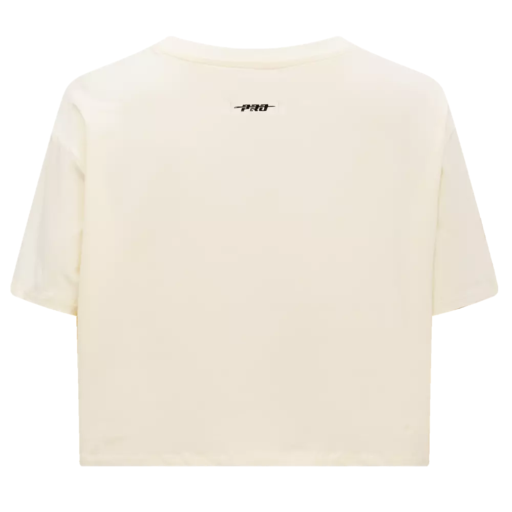 Pro Standard Women's Cleveland Guardians Retro Classic Boxy Tee - Eggshell - EGGSHELL