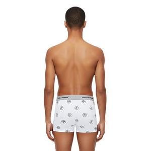 L/AB c/o Off-White Men's Horizontal Repeal All Over Print 3" Trunk (3 Pack) - Black/White/Grey - BLACK/WHITE/GREY