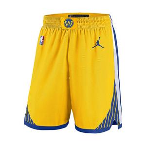 Jordan Men's Golden State Warriors NBA Statement Swingman Shorts - Yellow