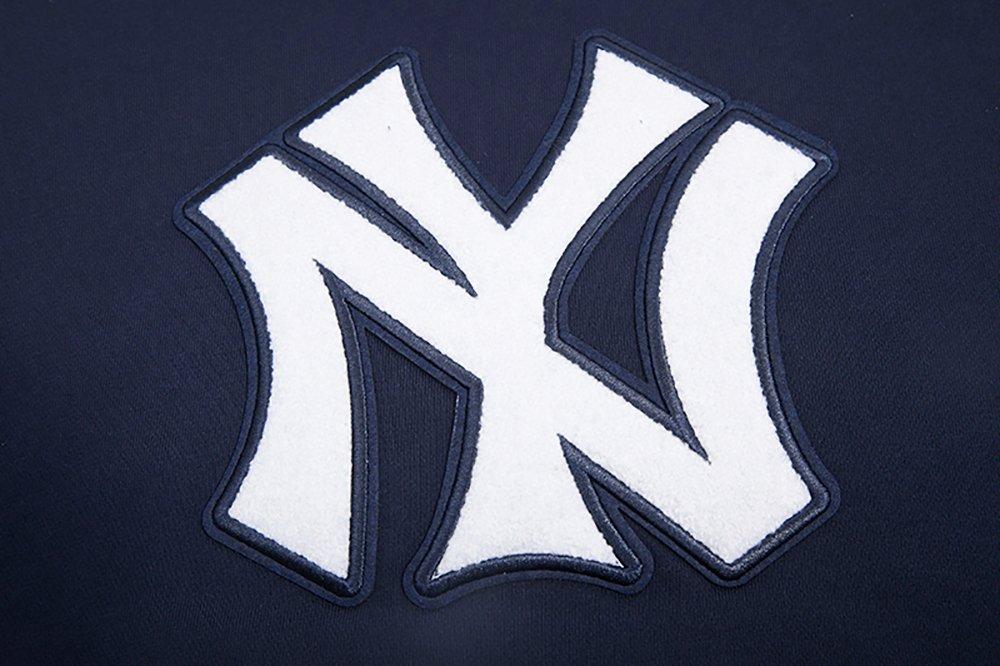 Pro Standard Women's MLB New York Yankees Retro Classic Cropped Fleece Hoodie -Navy - NAVY Thumbnail View 5