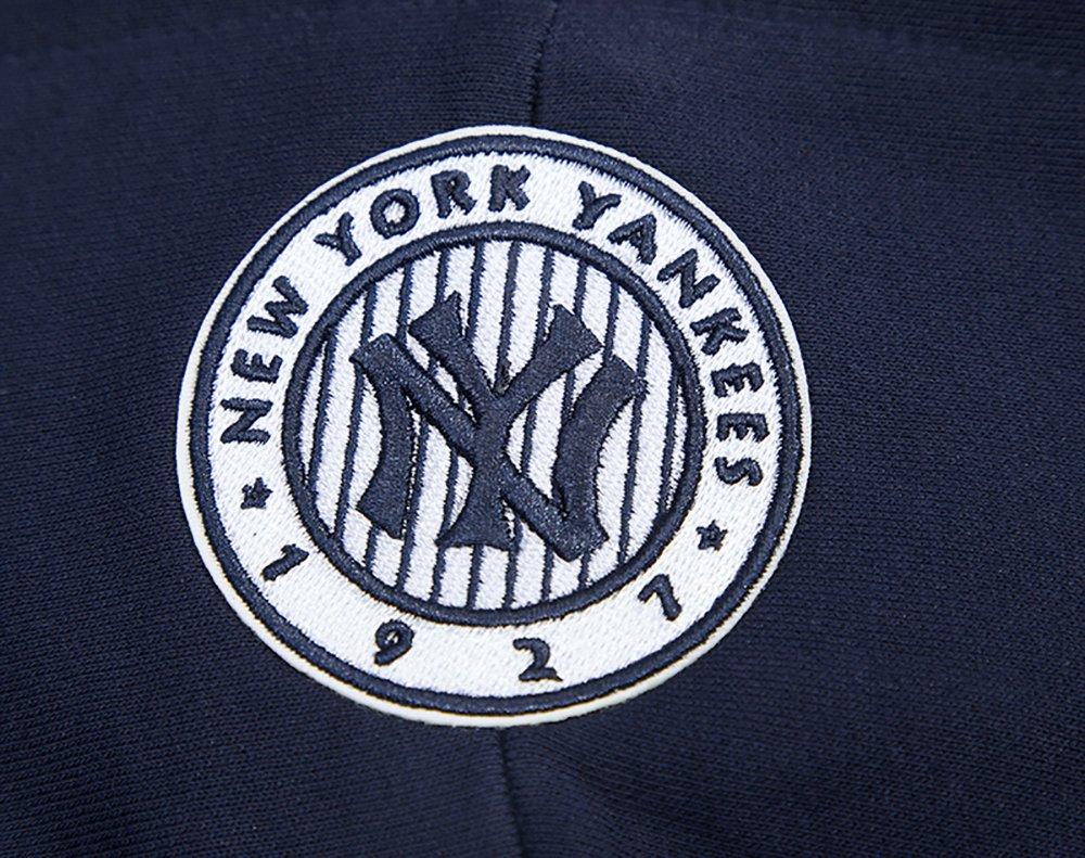 Pro Standard Women's MLB New York Yankees Retro Classic Cropped Fleece Hoodie -Navy - NAVY Thumbnail View 8