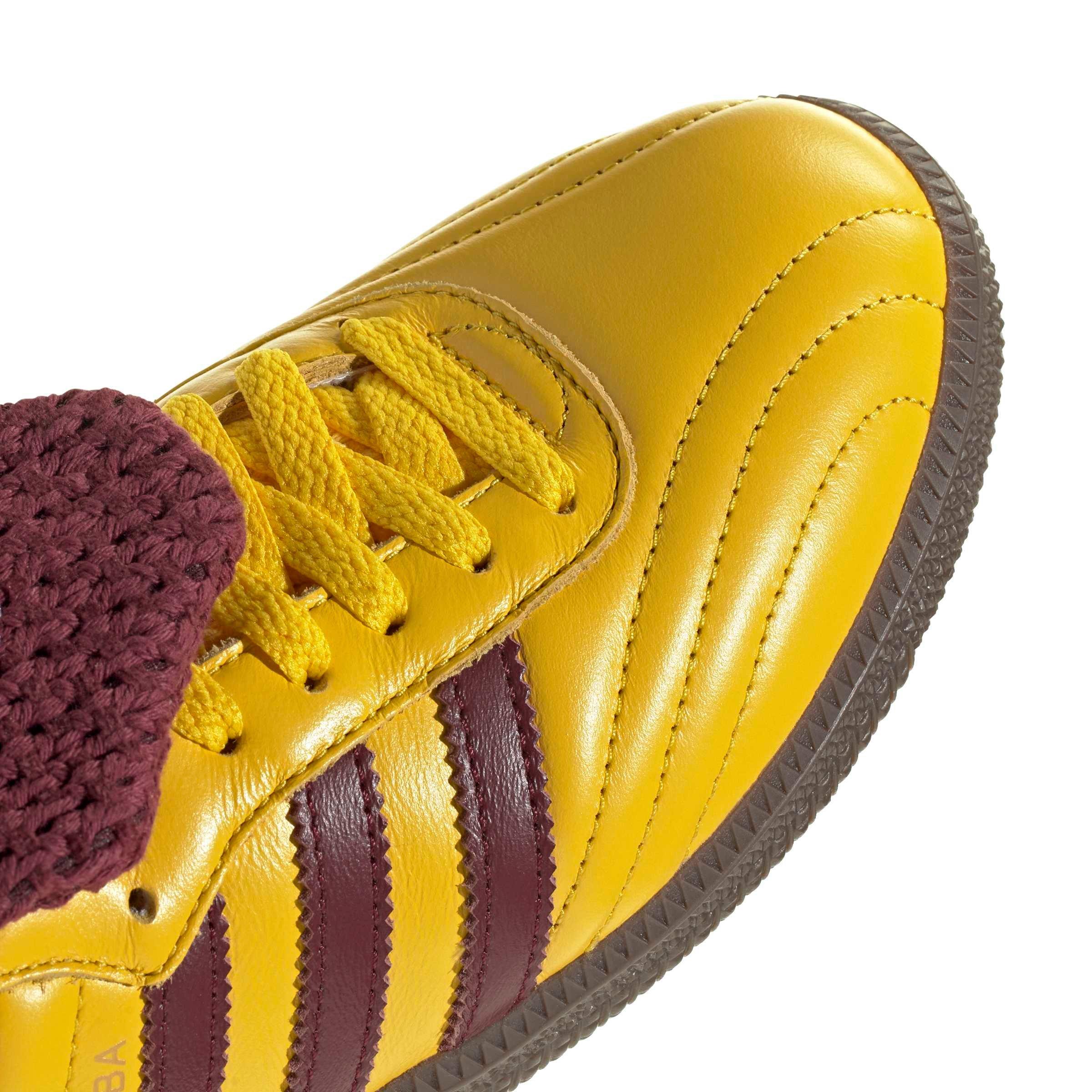 adidas Originals Samba Long Tongue "Eqt Yellow/Shadow Red/Gold Metallic" Women's Shoe - YELLOW/RED/GOLD Thumbnail View 8