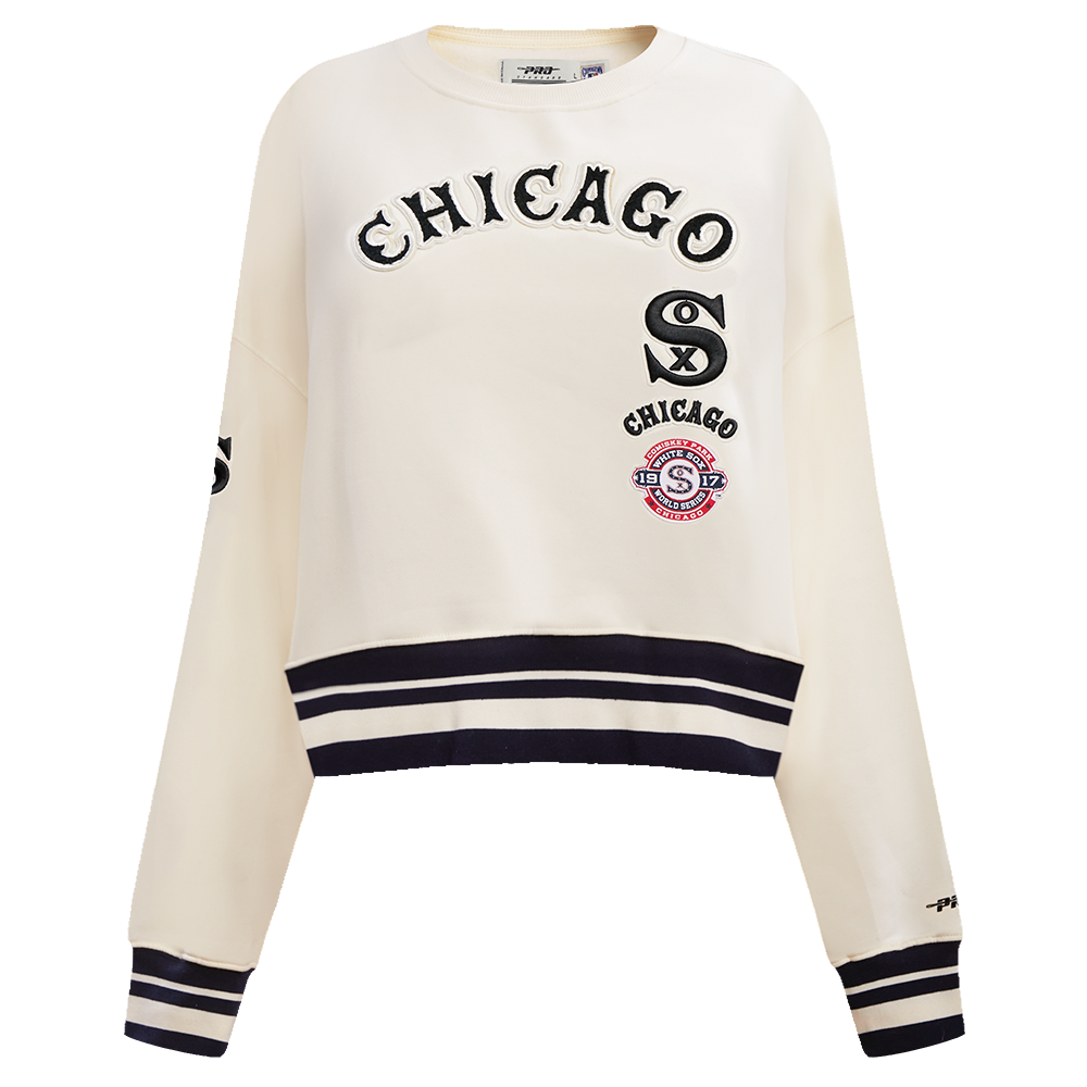 Pro Standard Women's Chicago White Sox Retro Classics Crewneck - Eggshell - EGGSHELL Thumbnail View 1