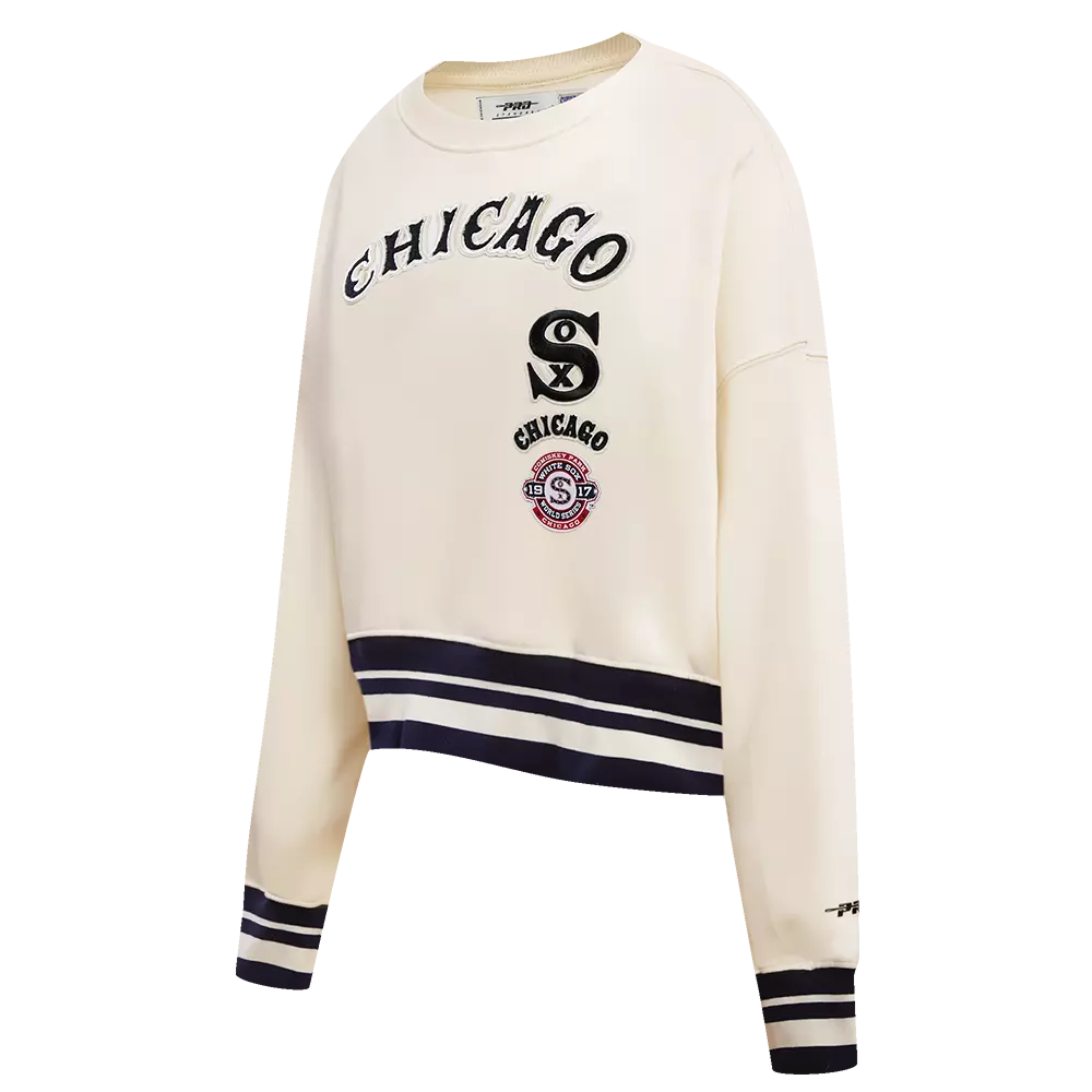 Pro Standard Women's Chicago White Sox Retro Classics Crewneck - Eggshell - EGGSHELL